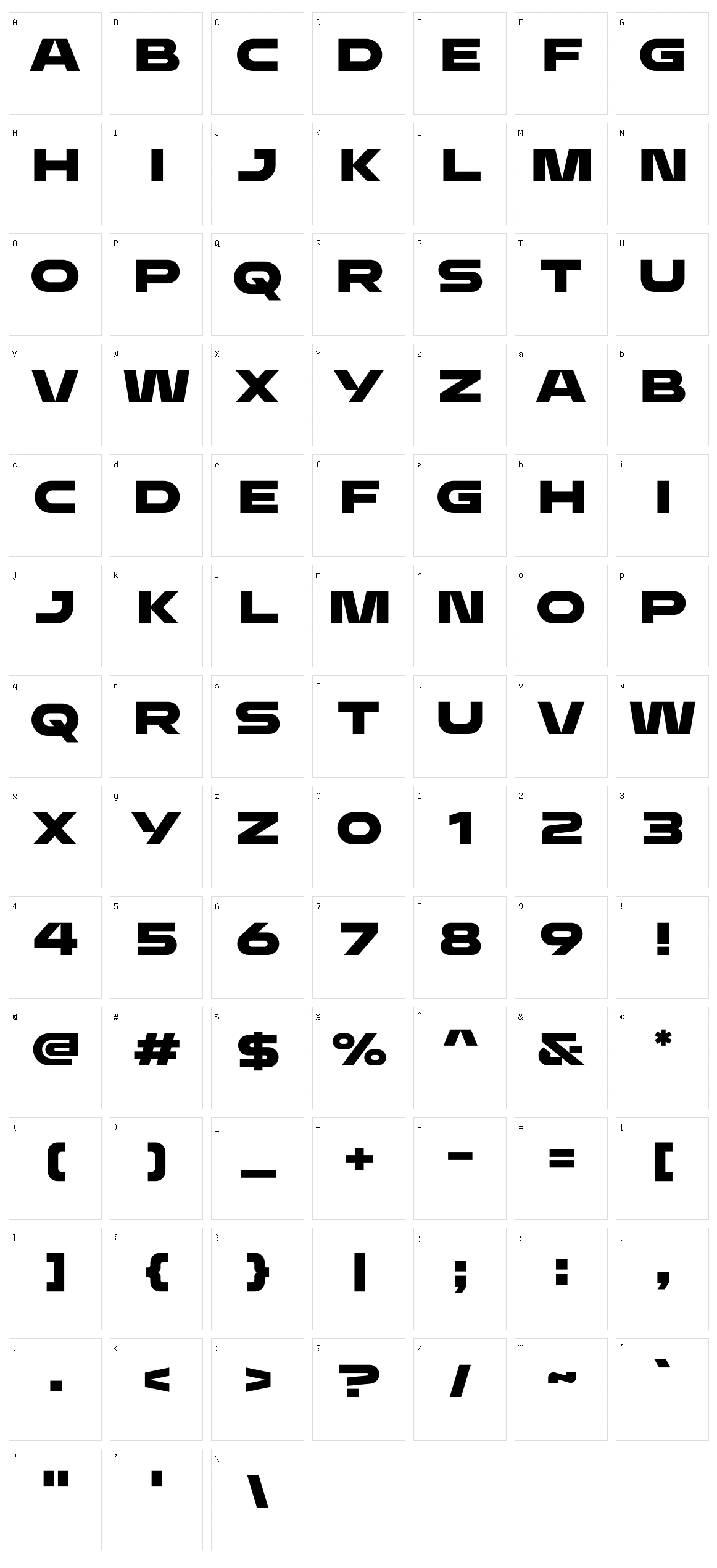 Enigma Character Set
