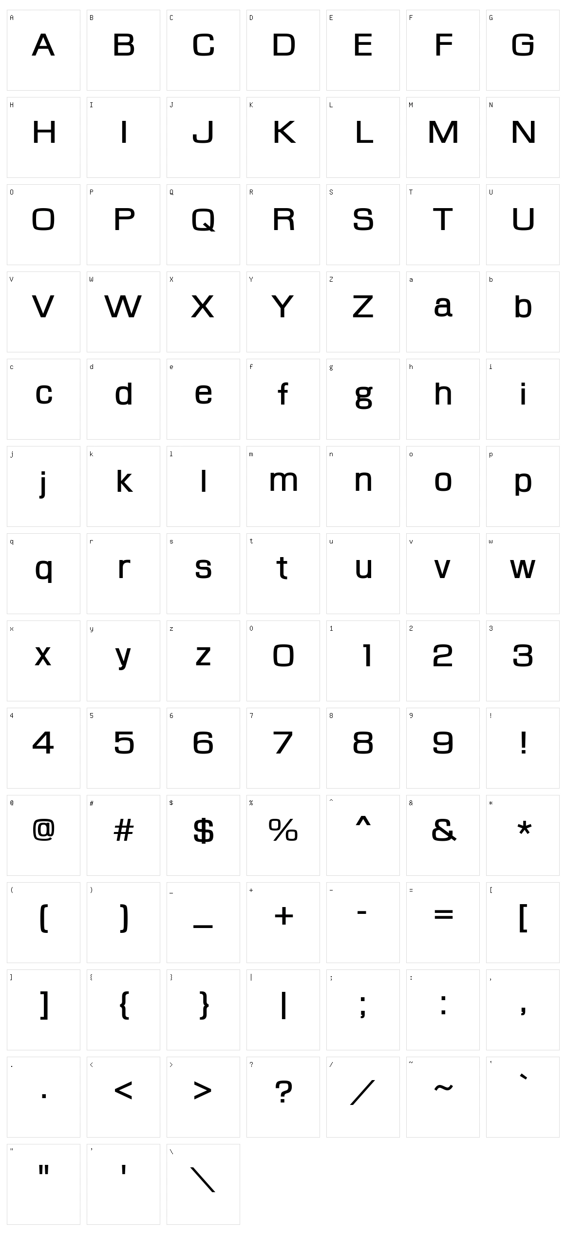 Fabula Valhalla Character Set