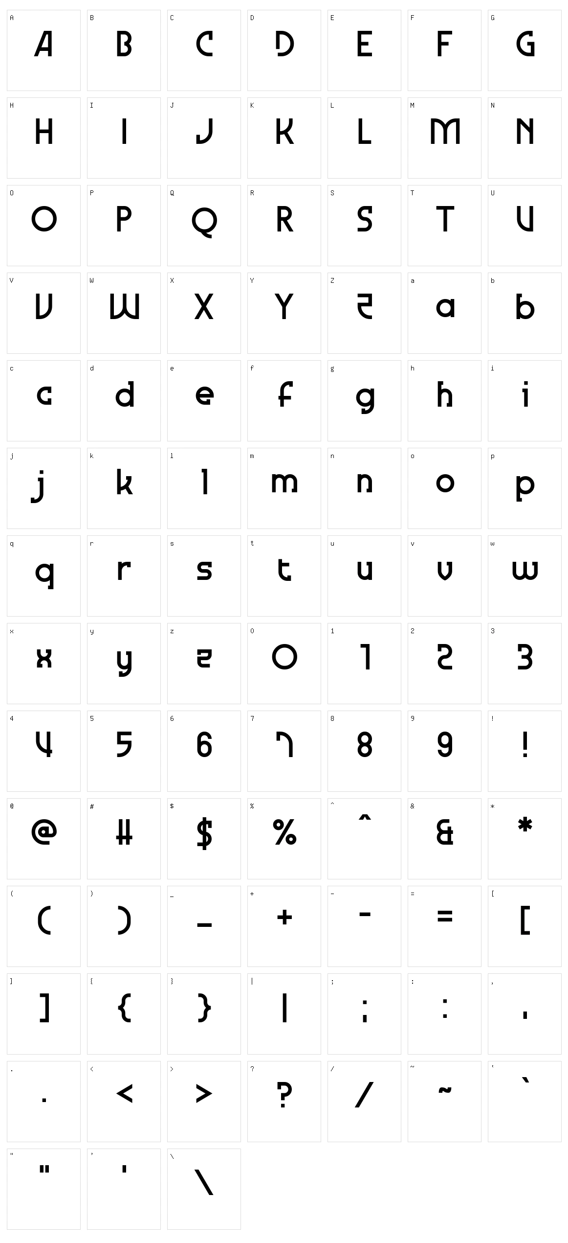 Farthest Cry Character Set