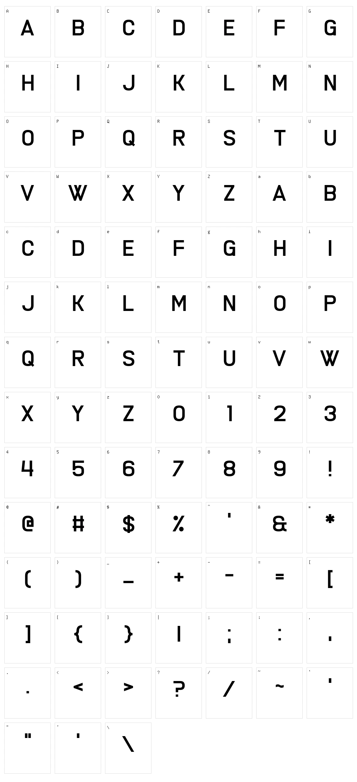 Fine Allie Character Set