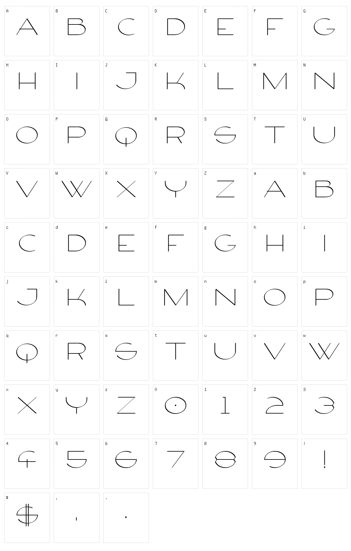 Firty Character Set
