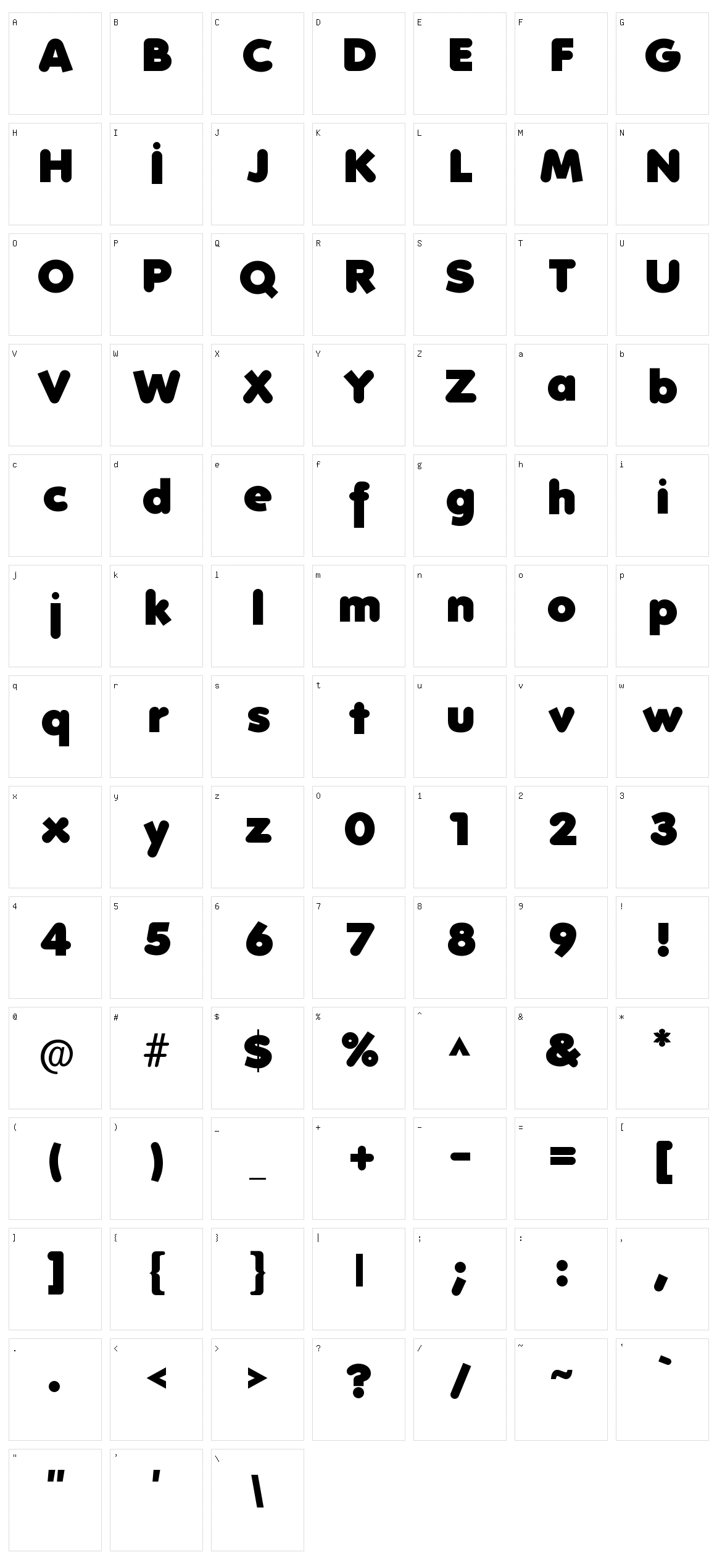 Folks Character Set