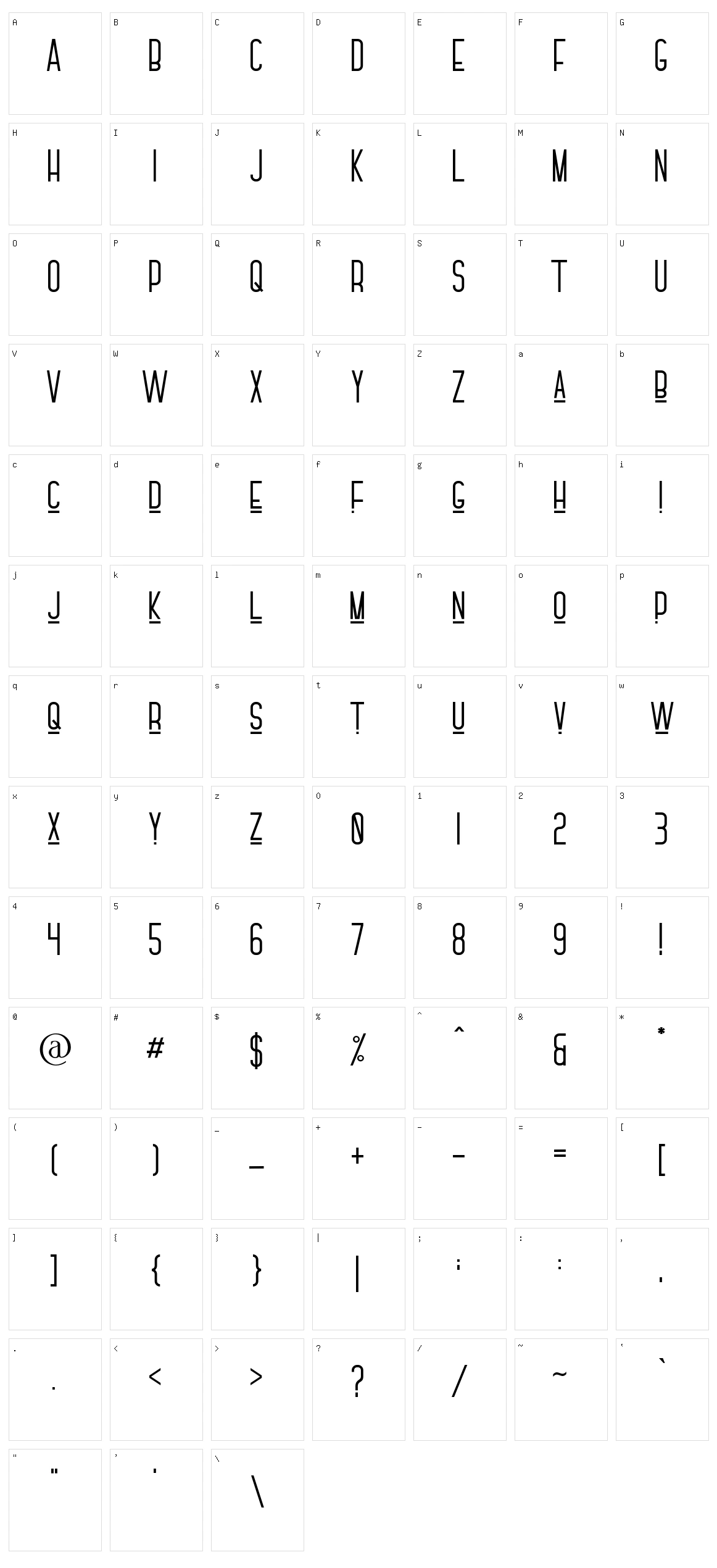 F?ntana Character Set