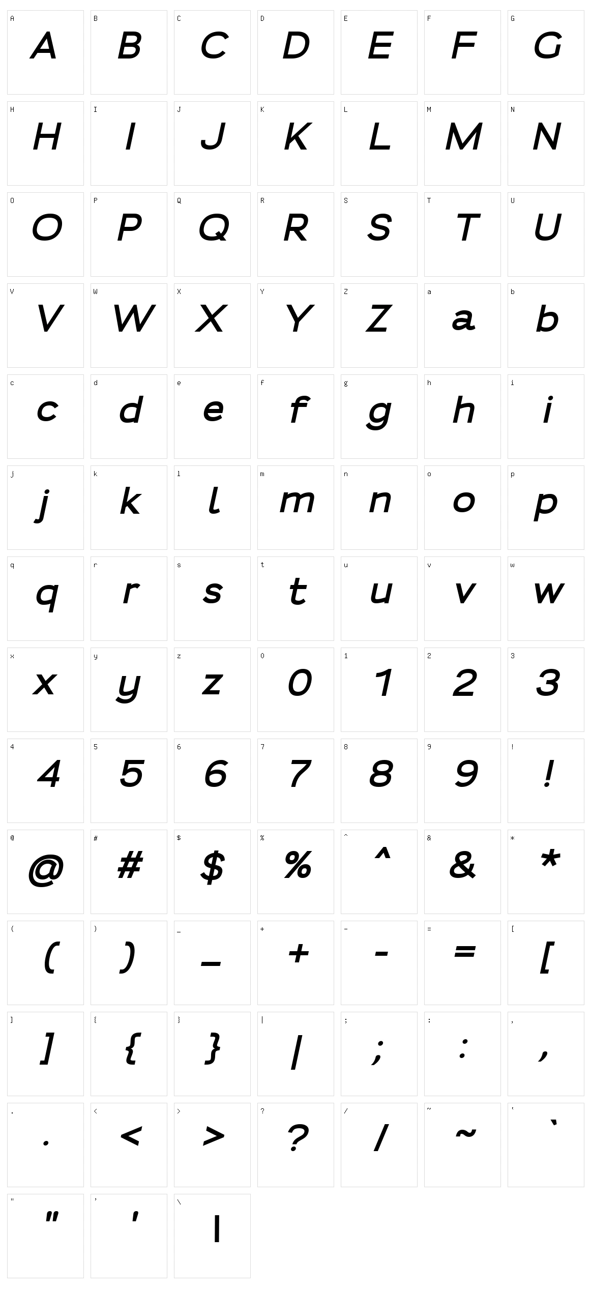 Fortheenas 01 Character Set