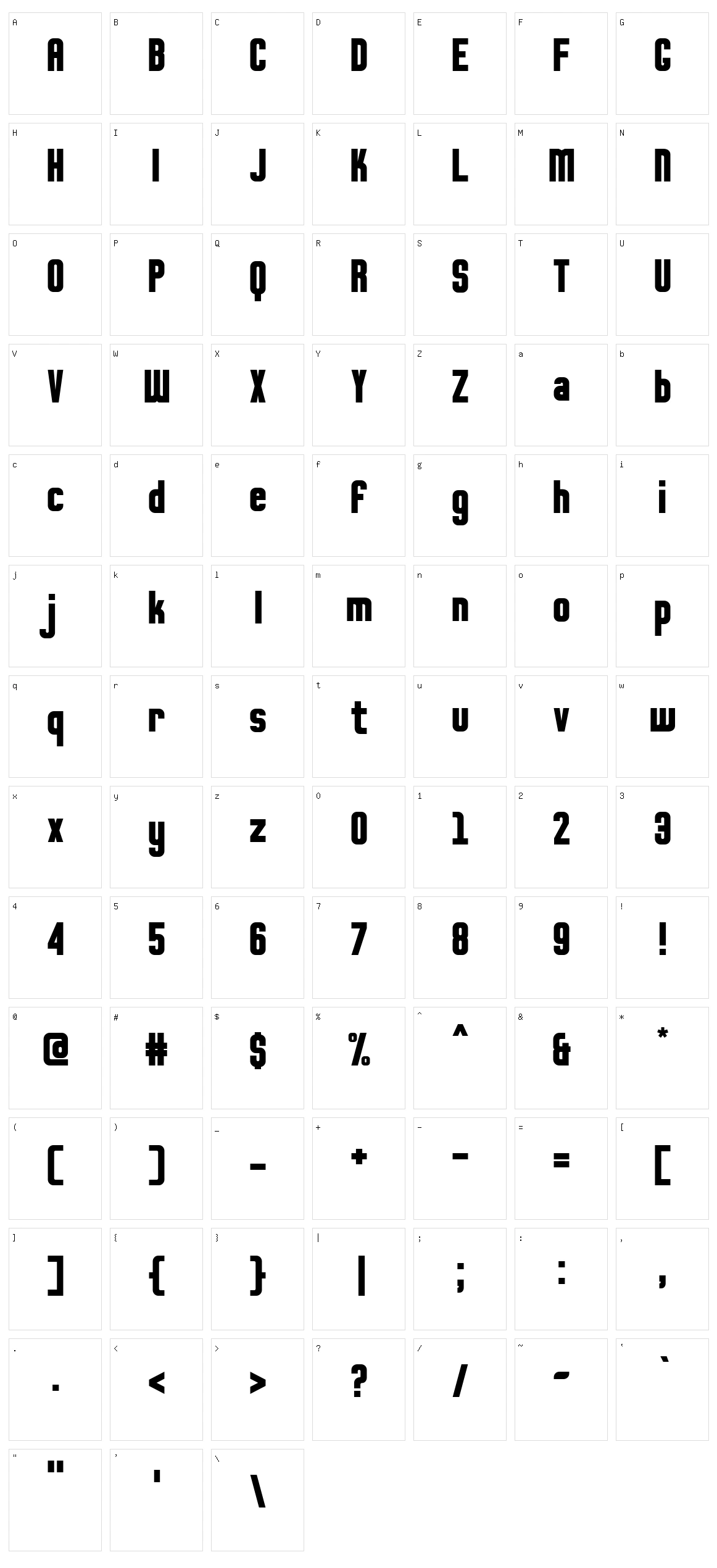 Fresko Character Set