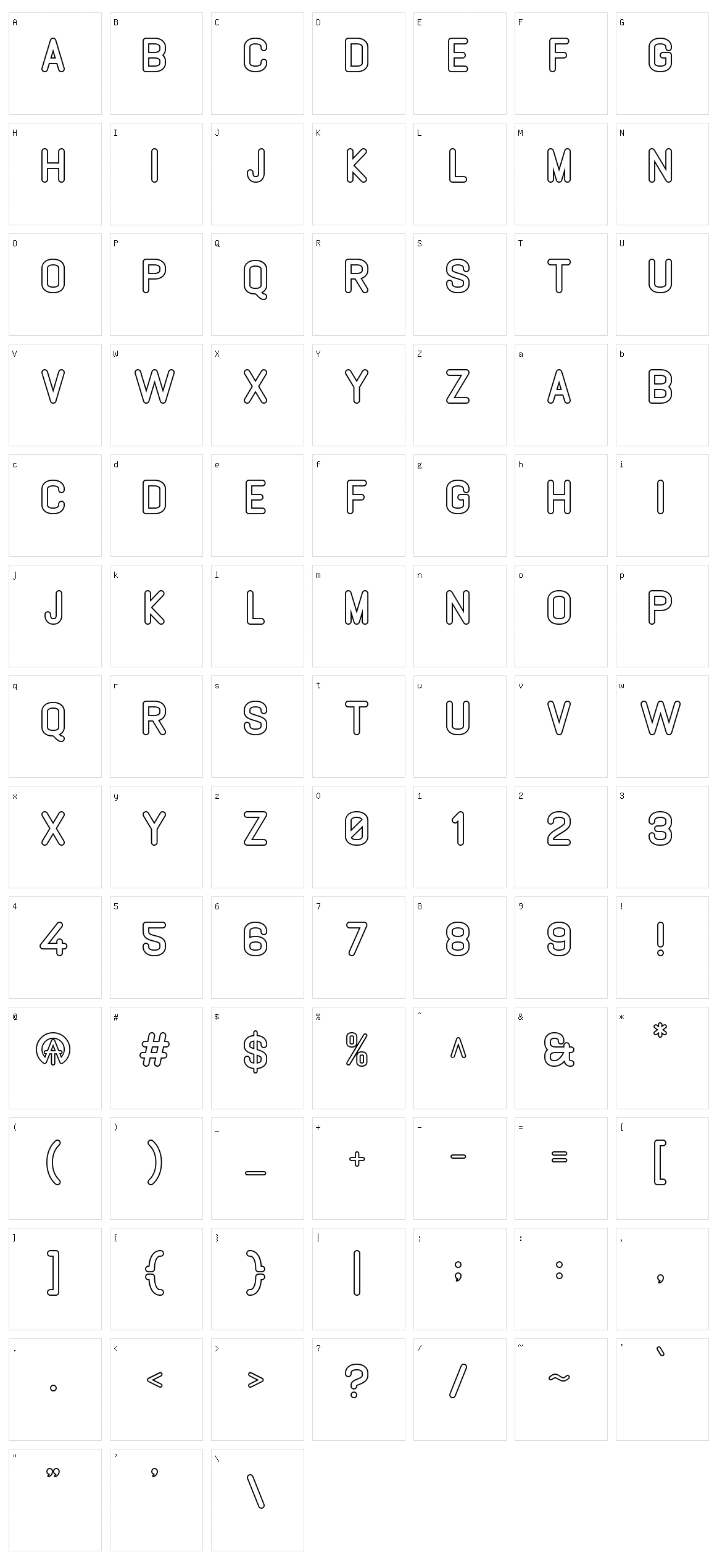 Gaboed Character Set