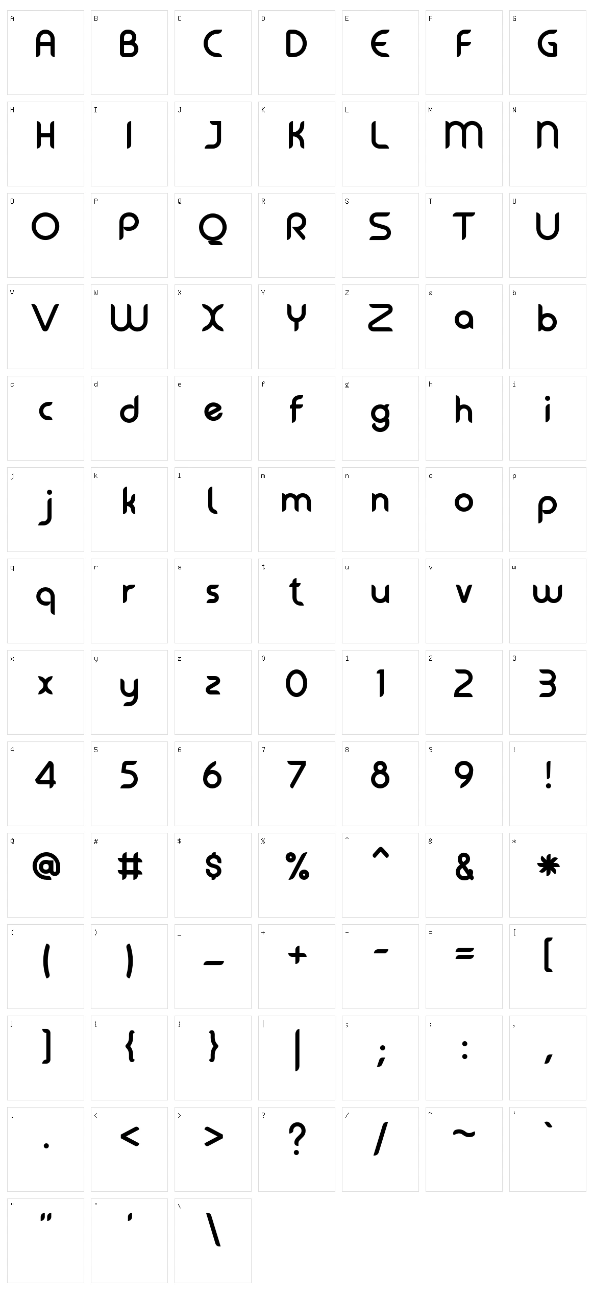 Gadies Character Set