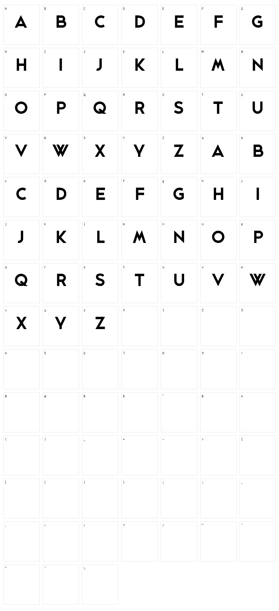 Geminies Character Set