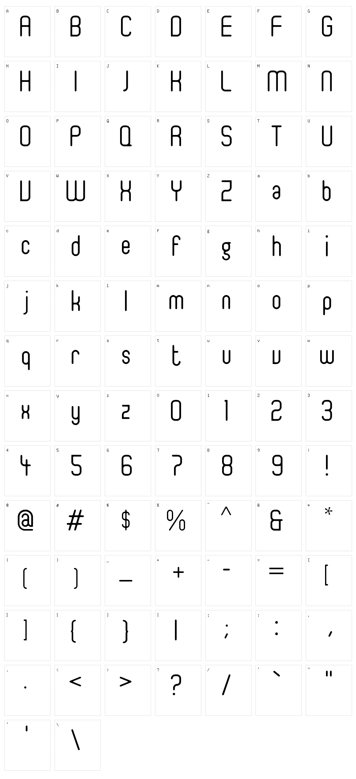 Ger4ronL Cond Character Set