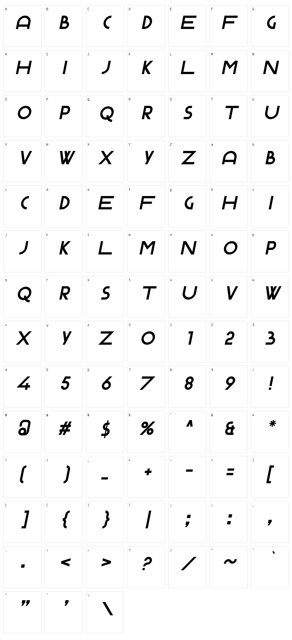 Gerhaus Character Set