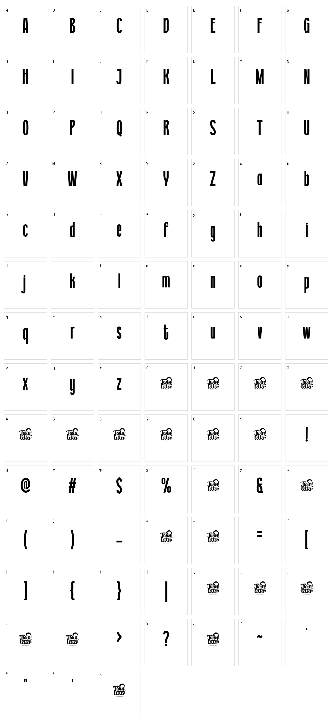 Getoik Character Set
