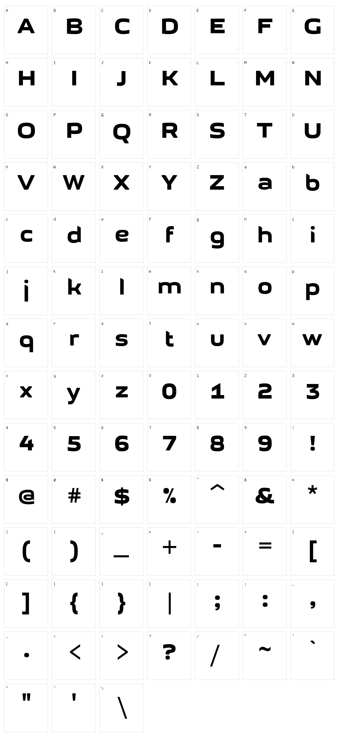 GetVoIP Grotesque Character Set
