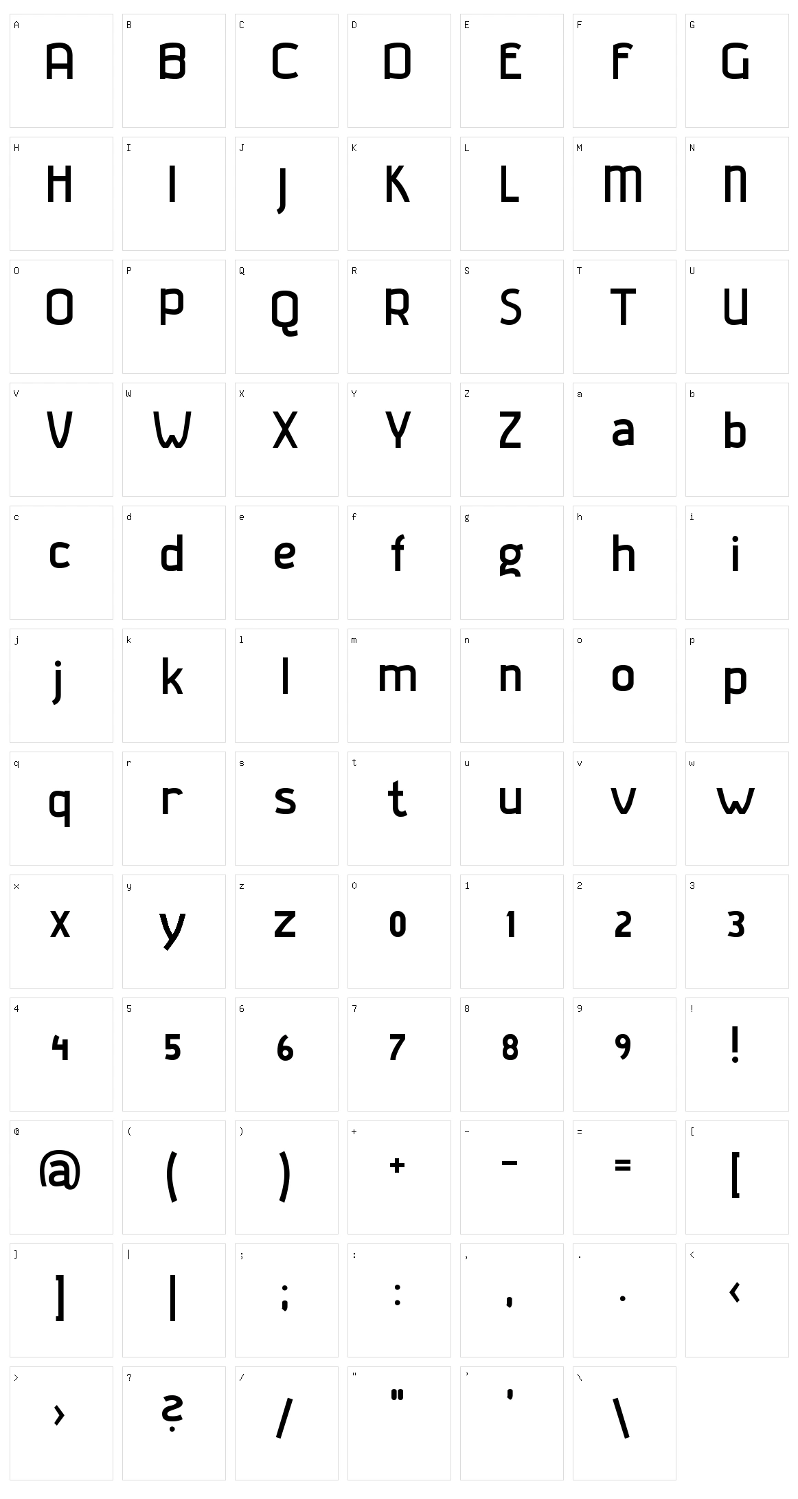 Gladatur Rum Character Set