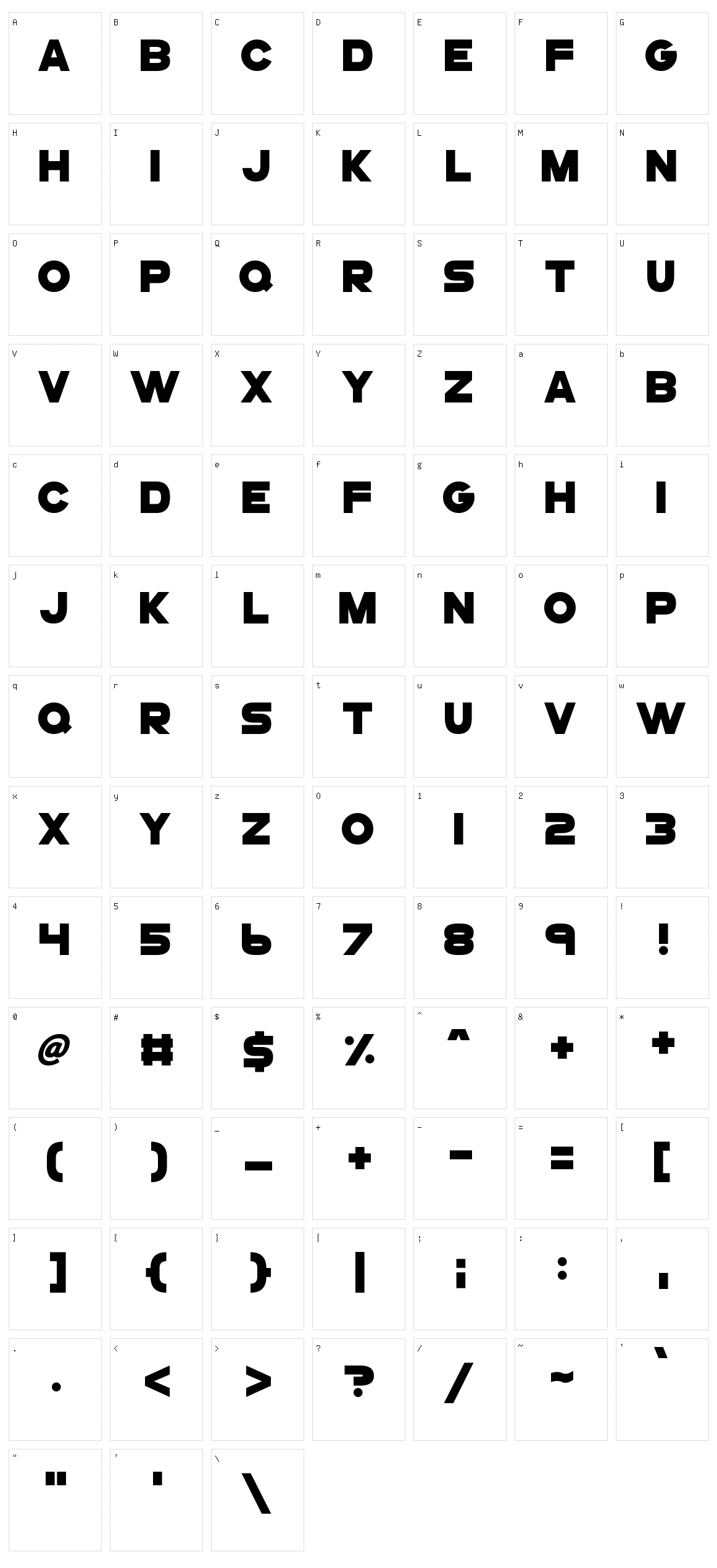 GoGo Poster Punch Character Set