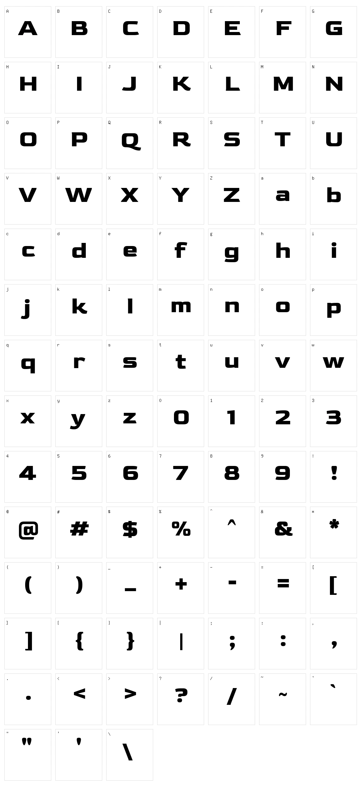 Gold Character Set