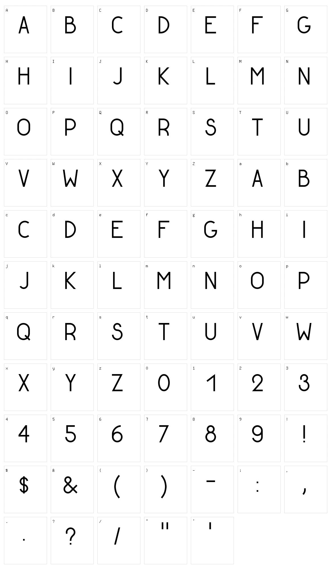 Golden Ratio Character Set