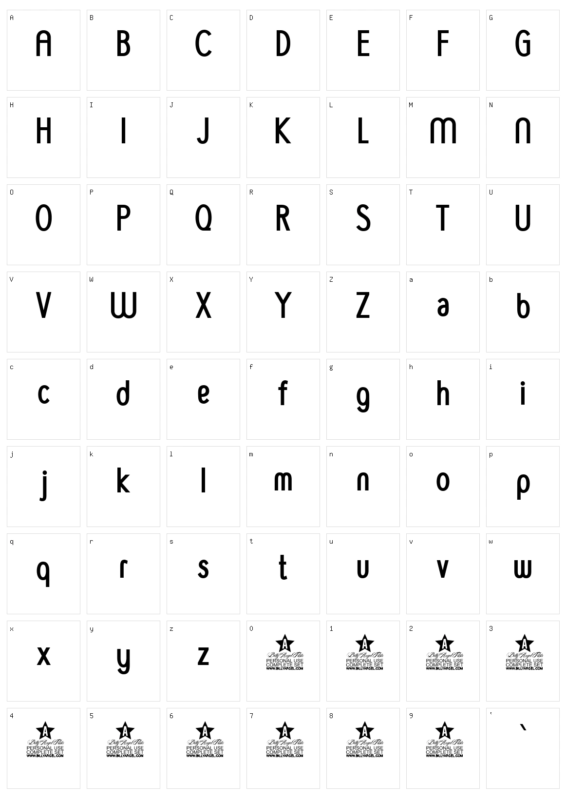 Goldleaf Character Set