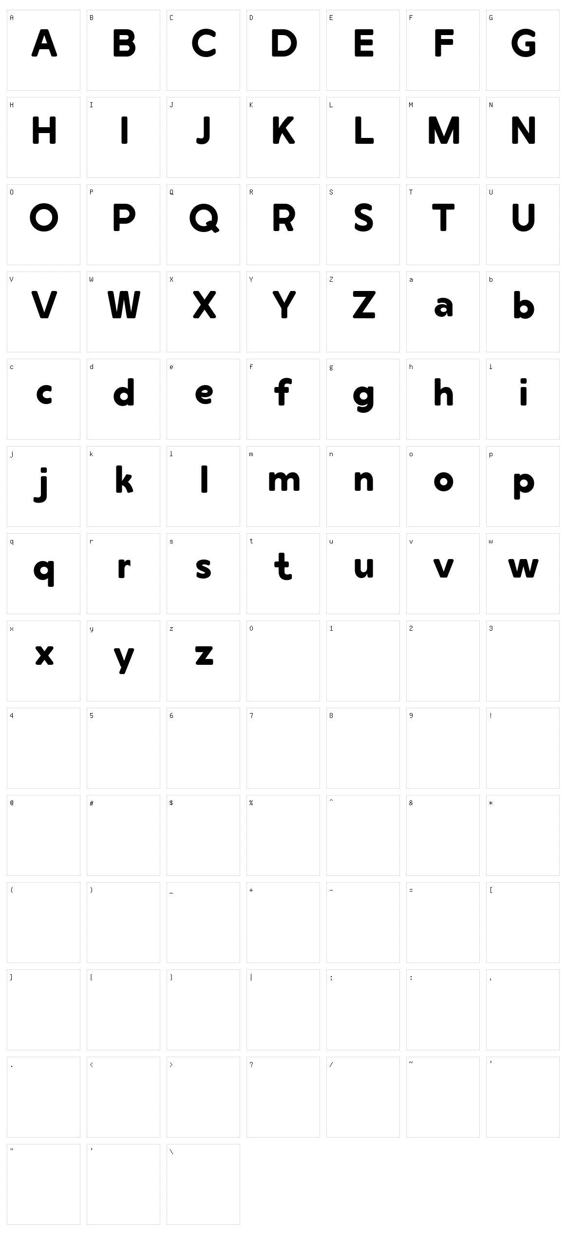 Gulka Character Set