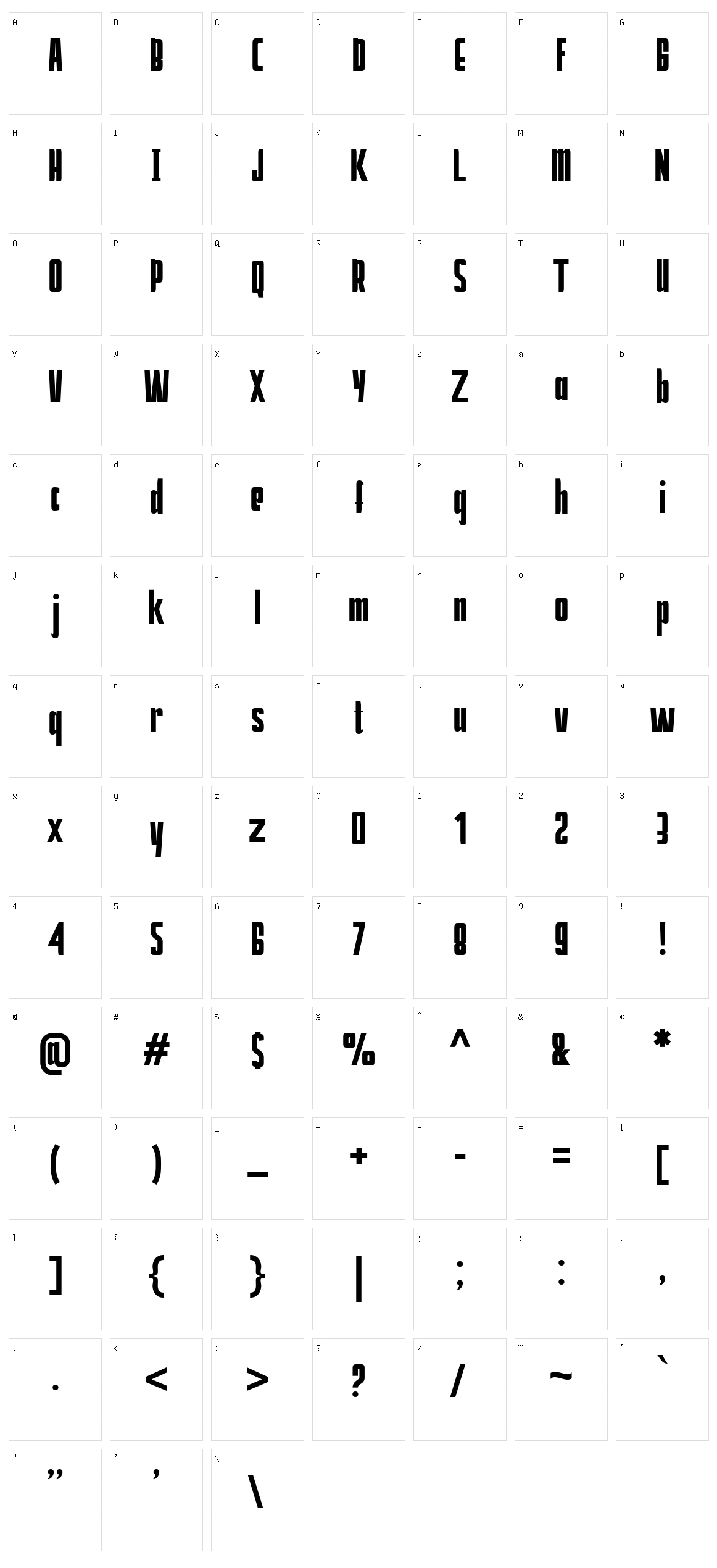 Harita Character Set