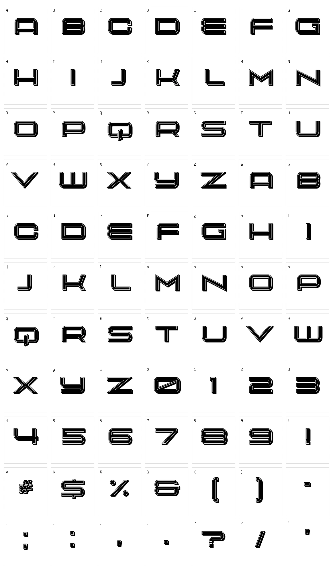 Hazenpad Kiezen Character Set