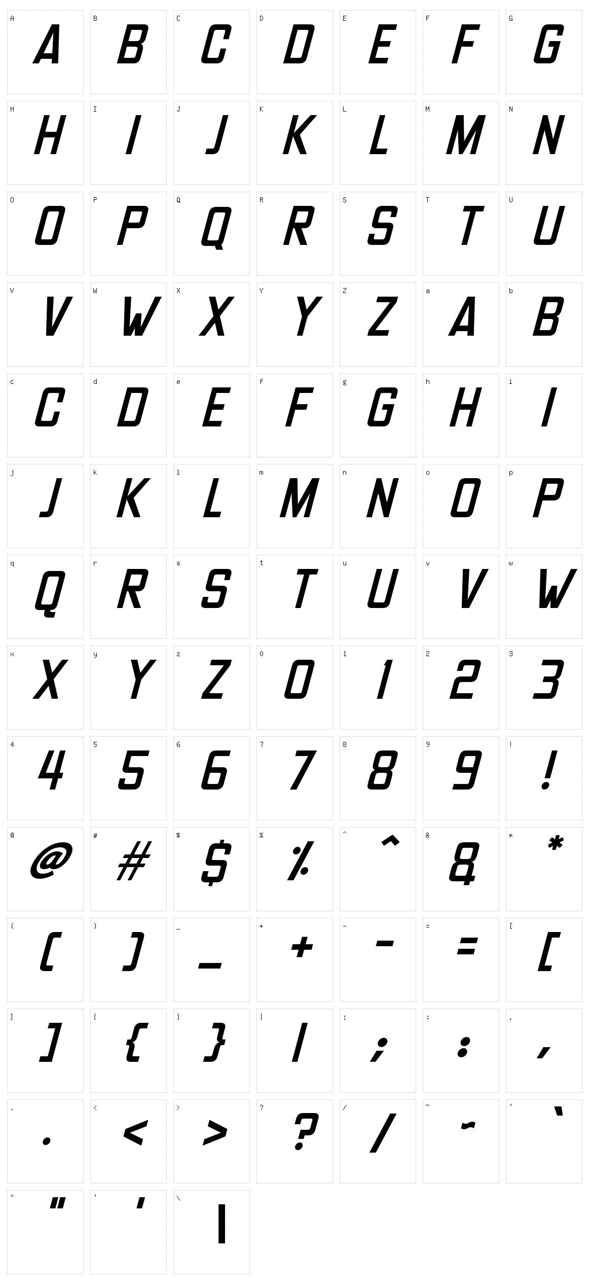 Headlines Deluxe Character Set