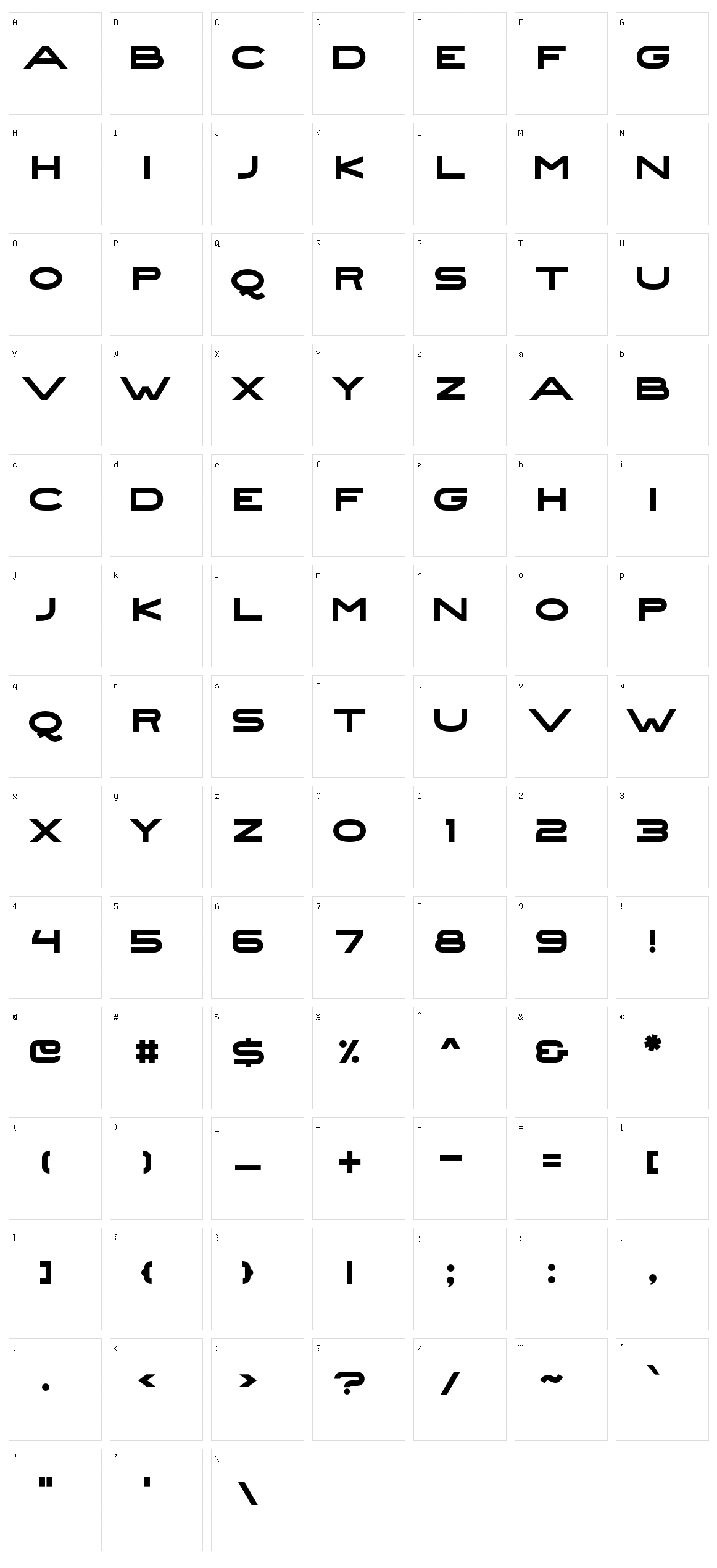 Hels Character Set