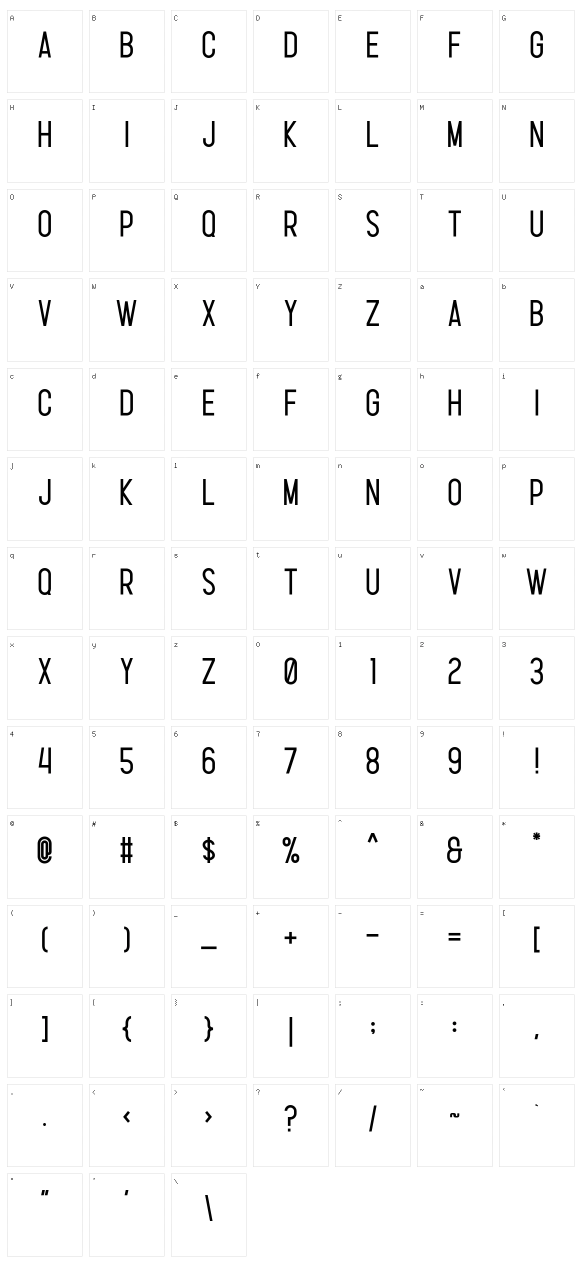 Highly Character Set