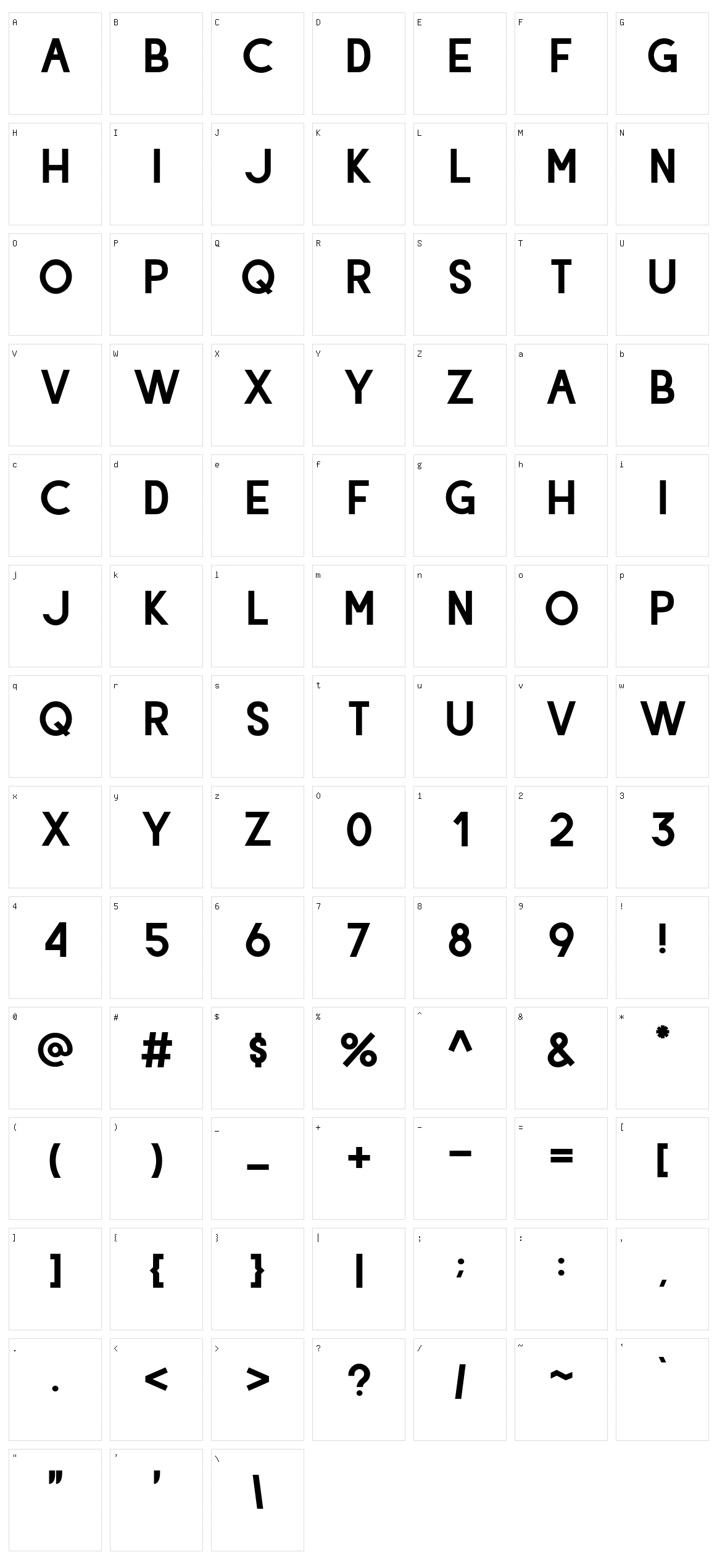 Hiyotori Character Set