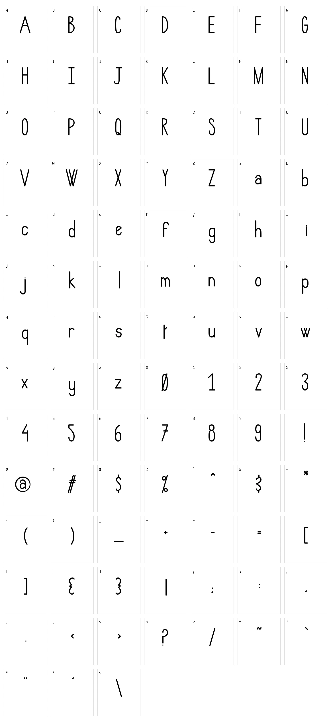 Hlmt Rounded Character Set