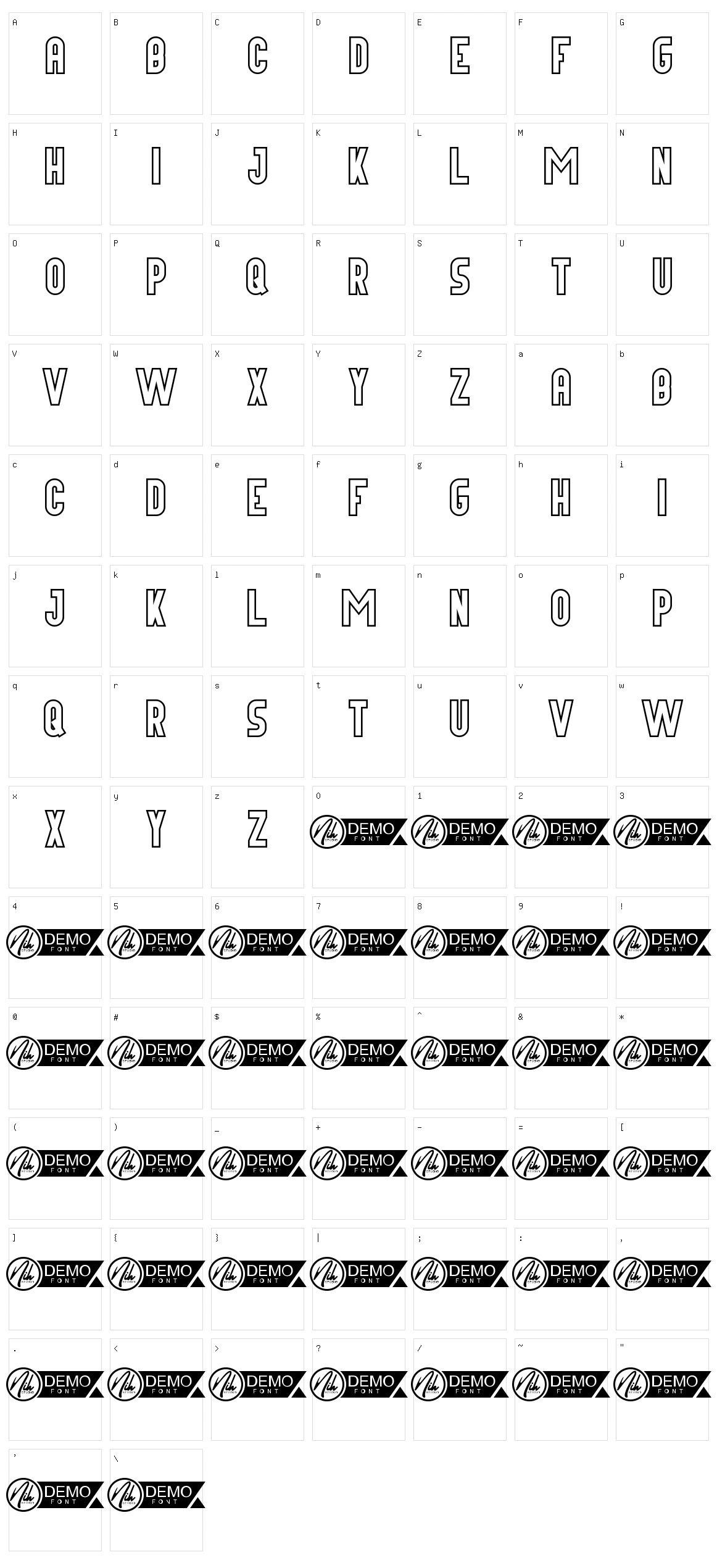 Houze Character Set