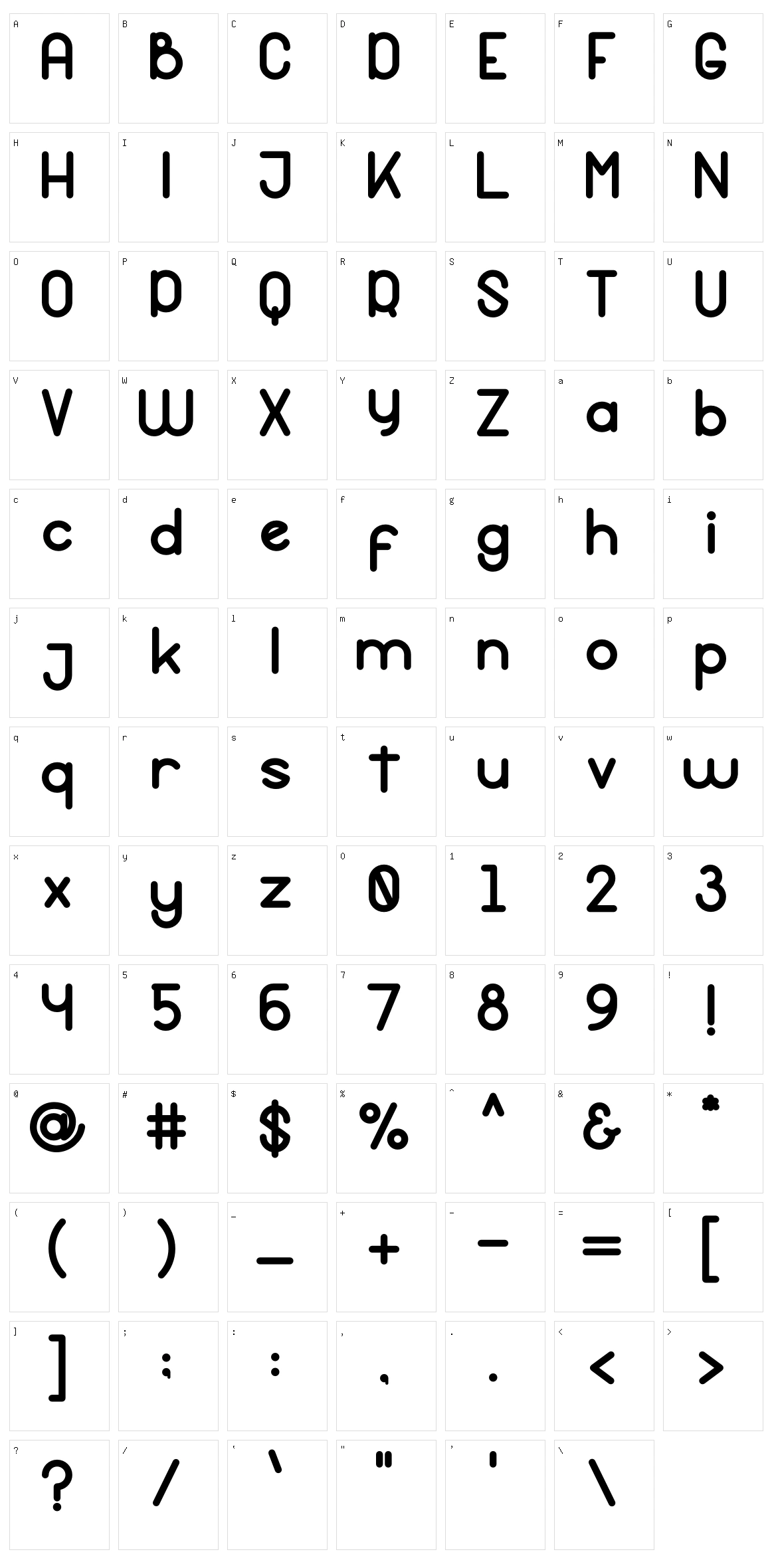 Hymala Character Set