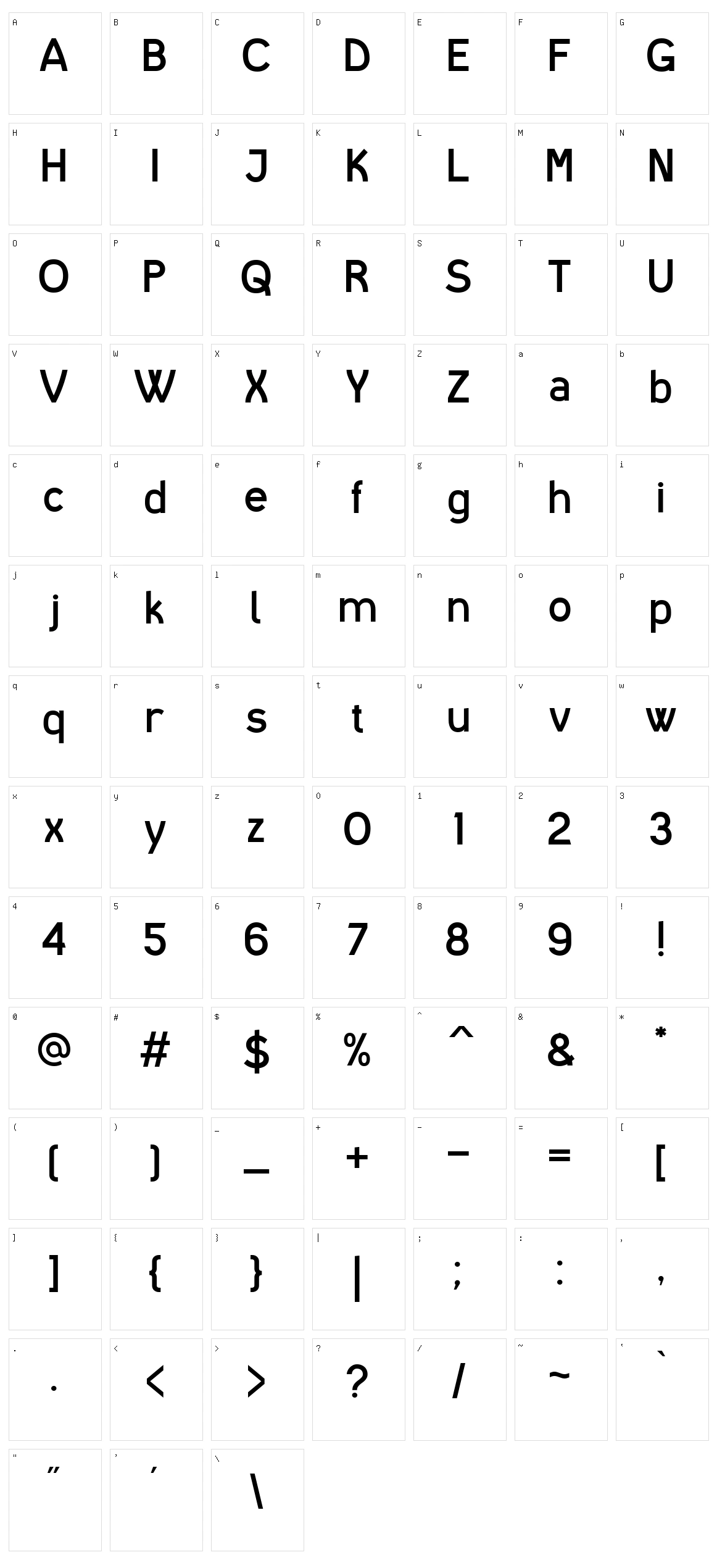 I shot the Serif Character Set