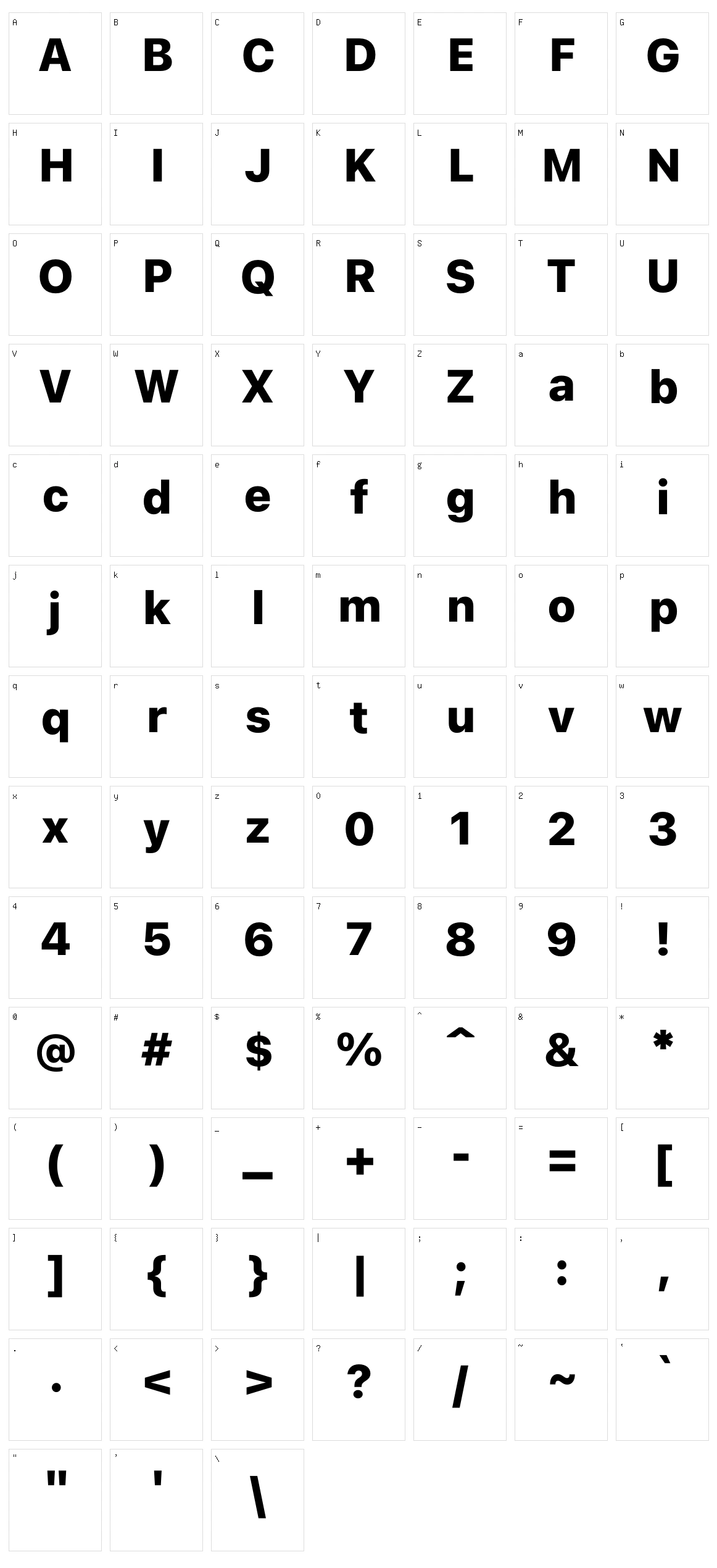 Identidad Character Set