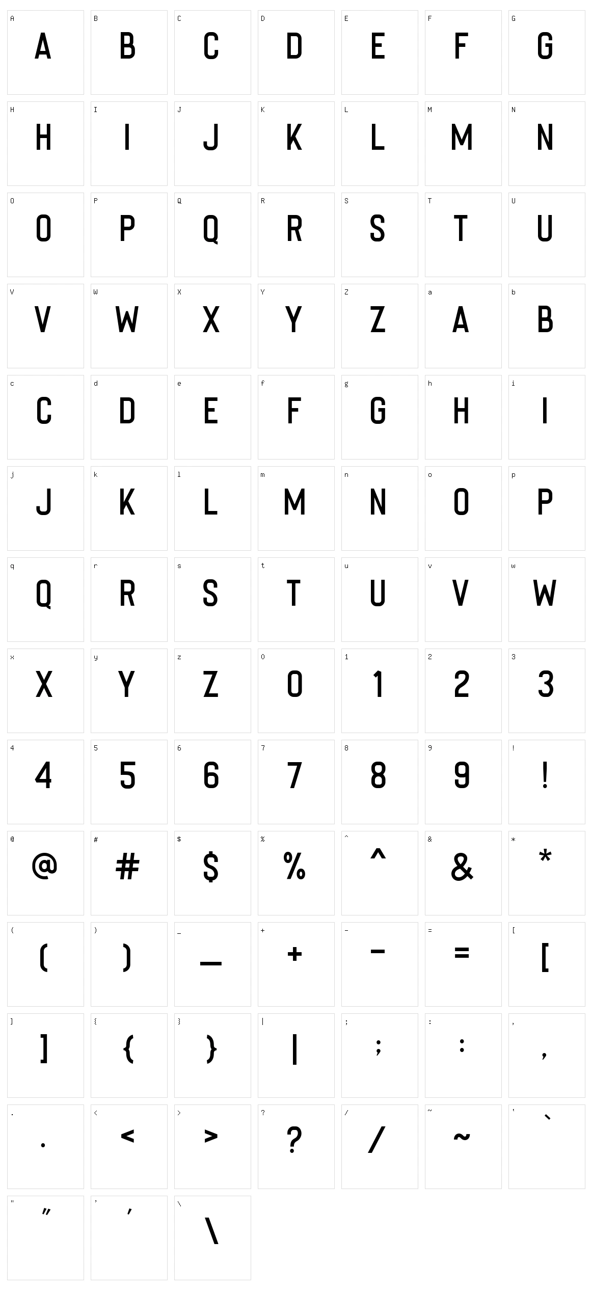 Imperfecta Character Set