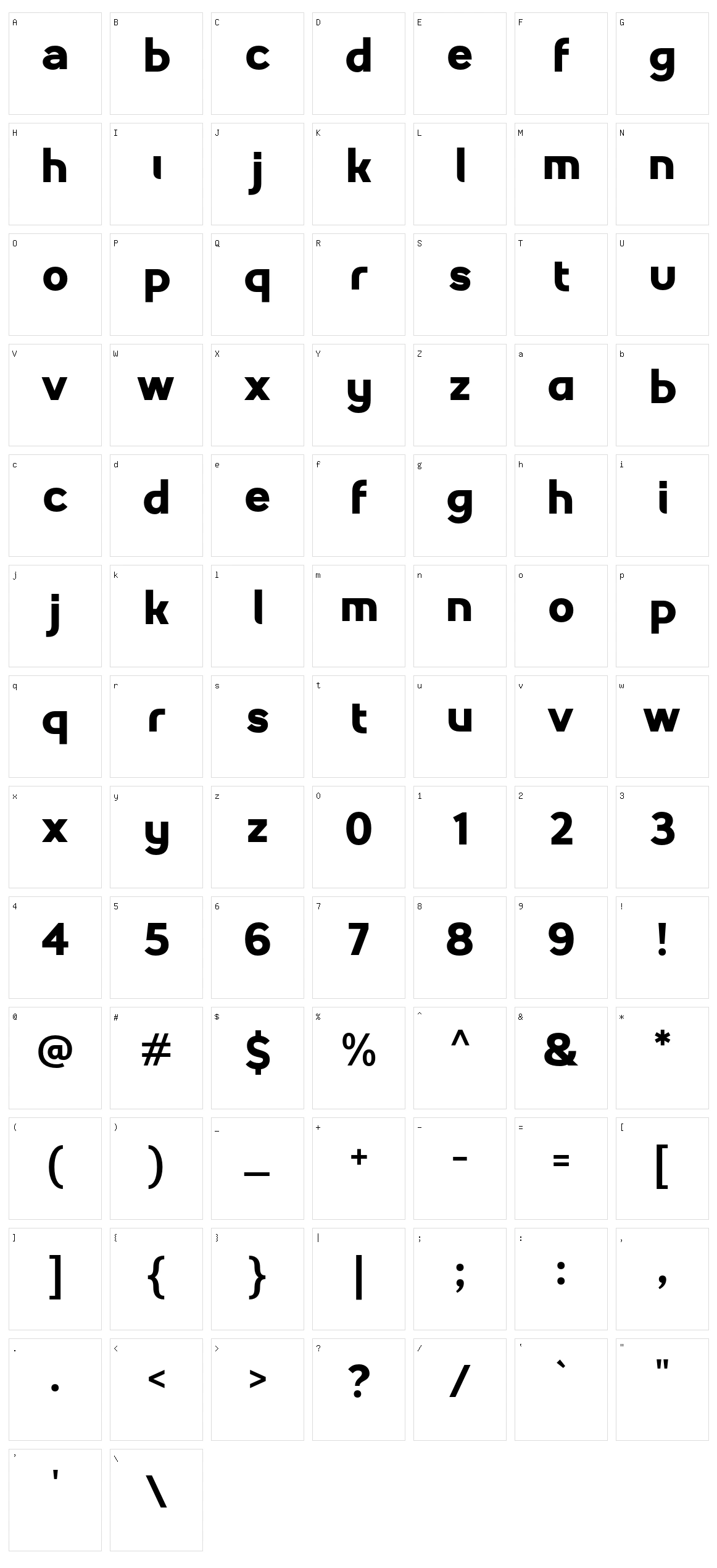 Install Character Set