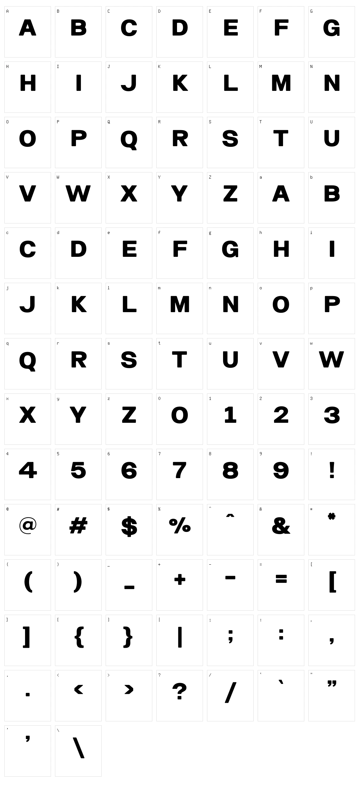 Intan Character Set