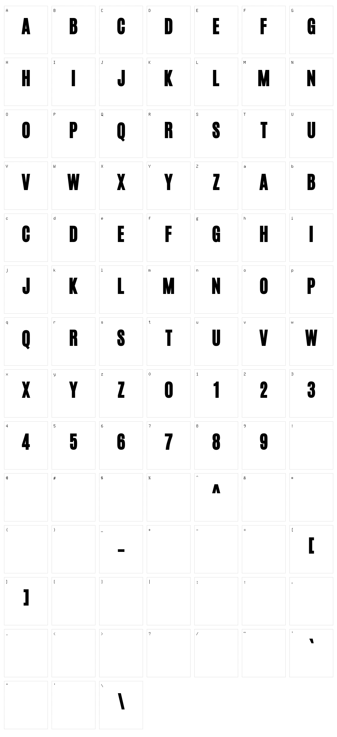 Ioannina Character Set