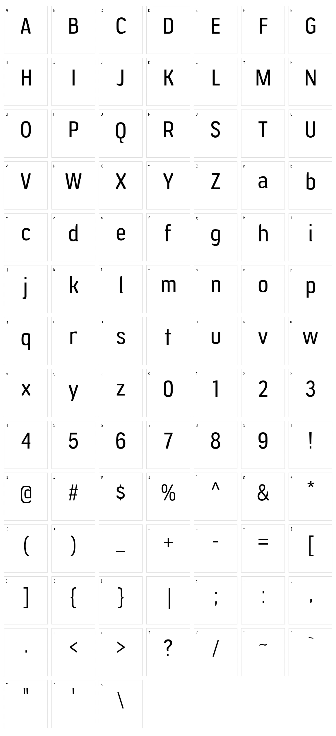 Jesaya Character Set