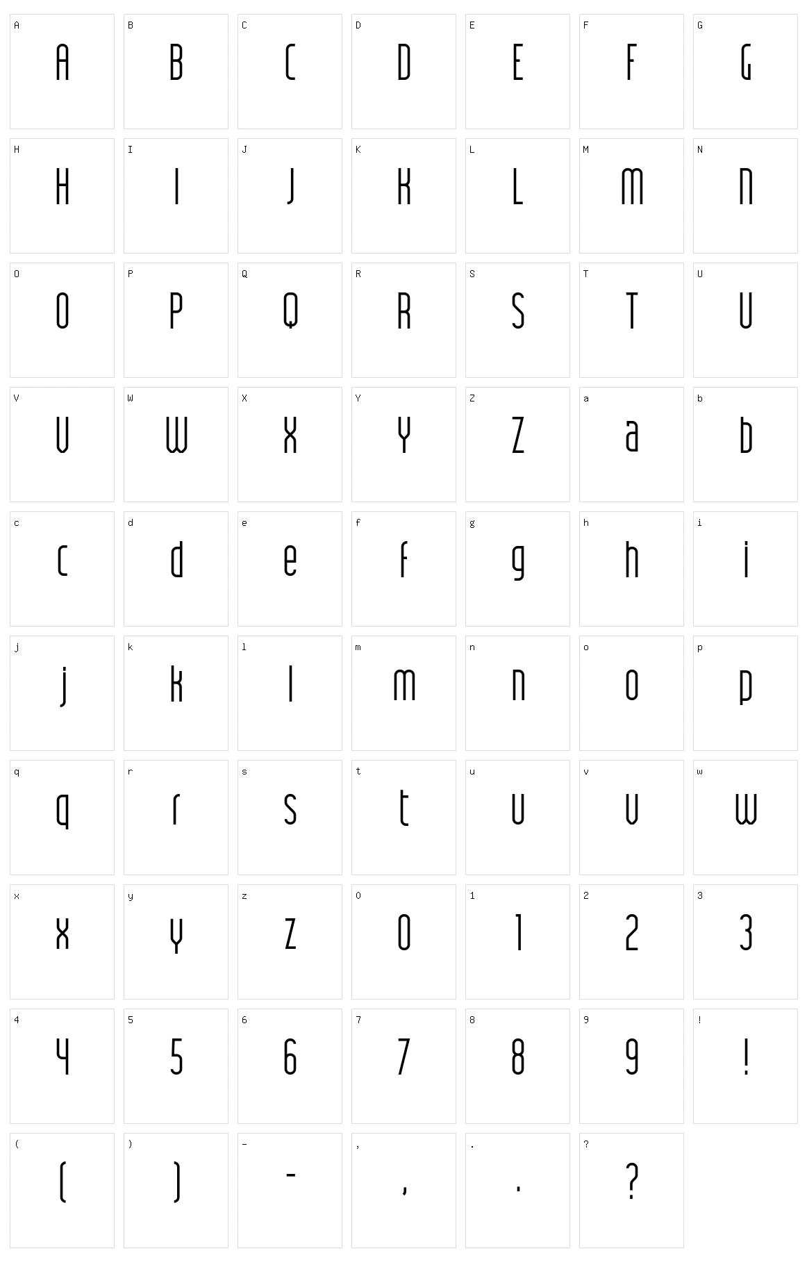 JK Polar Character Set