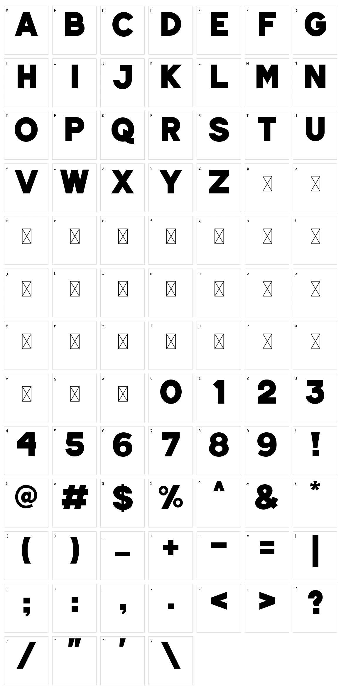 Junar Character Set