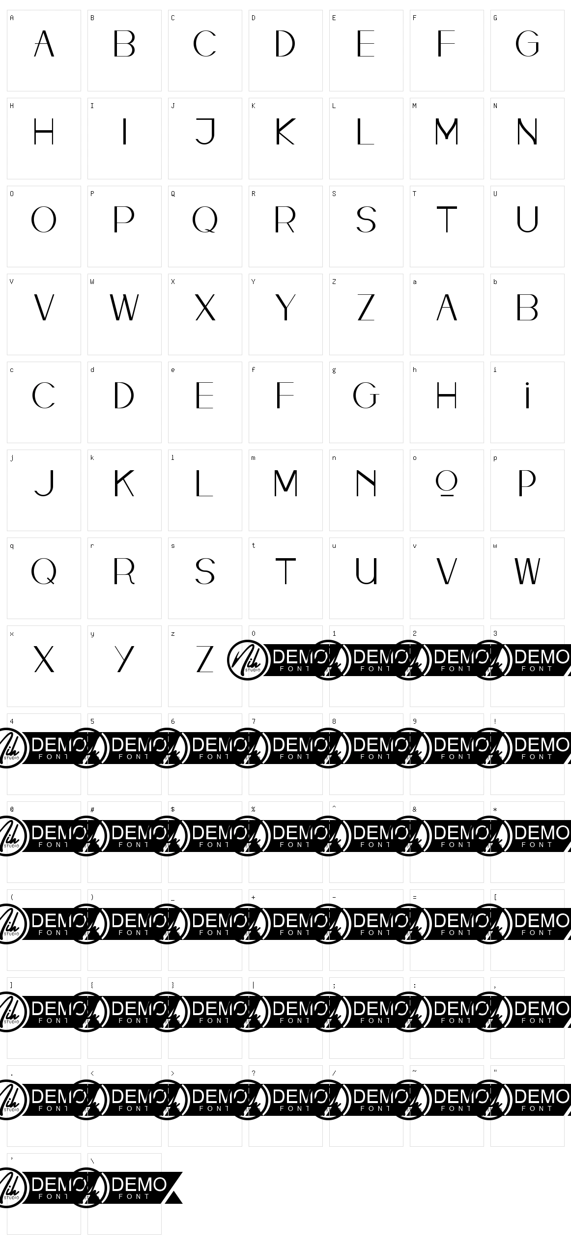 Kalona Character Set
