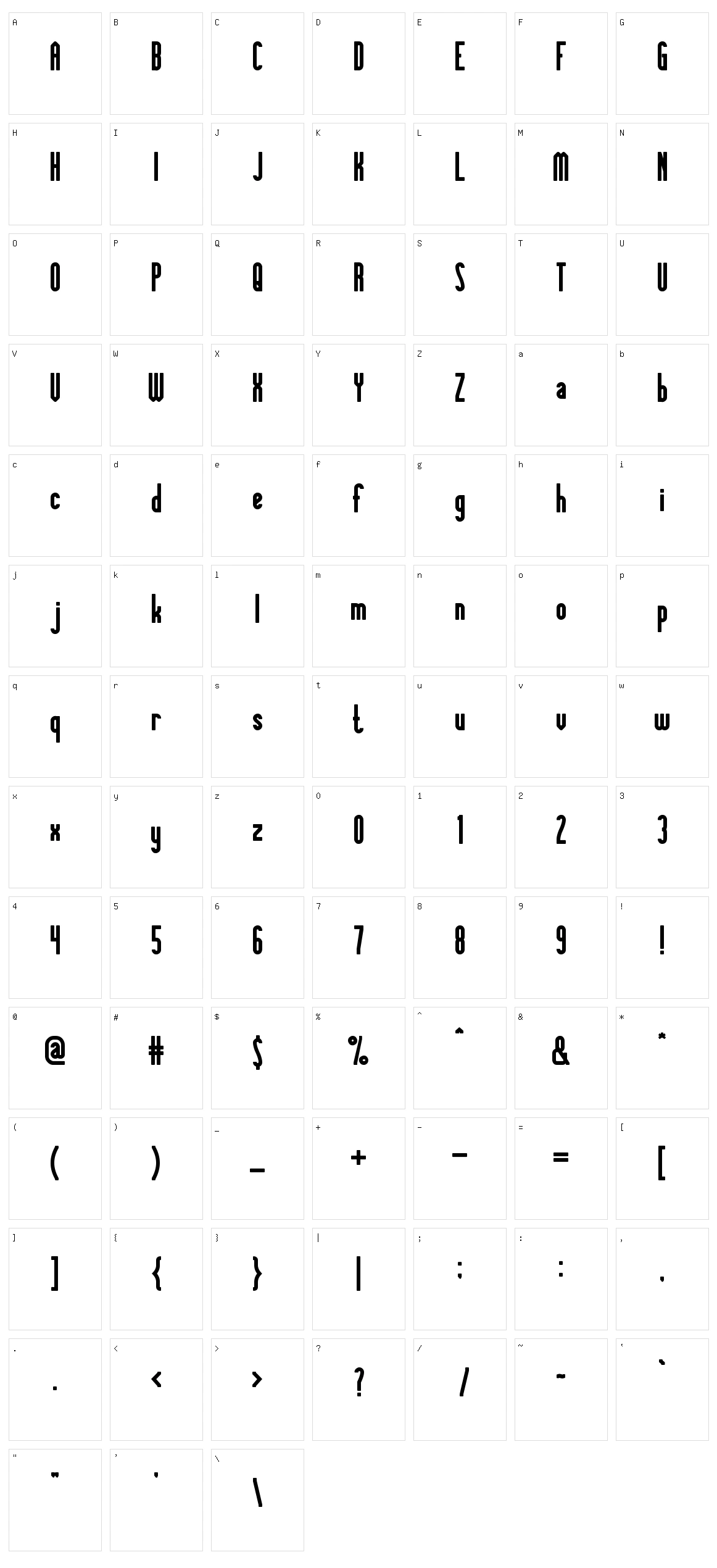 Knowledge Power Character Set