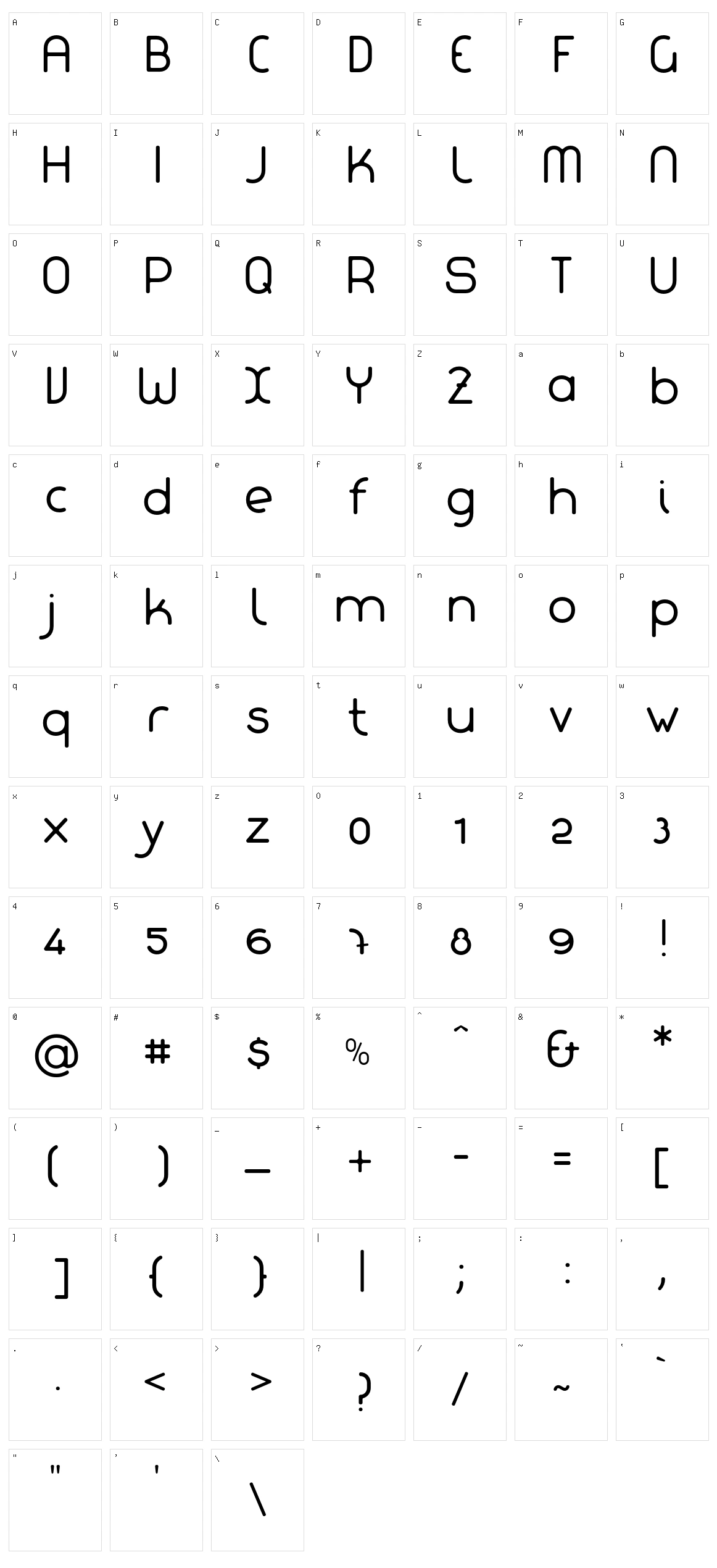 La chata Character Set