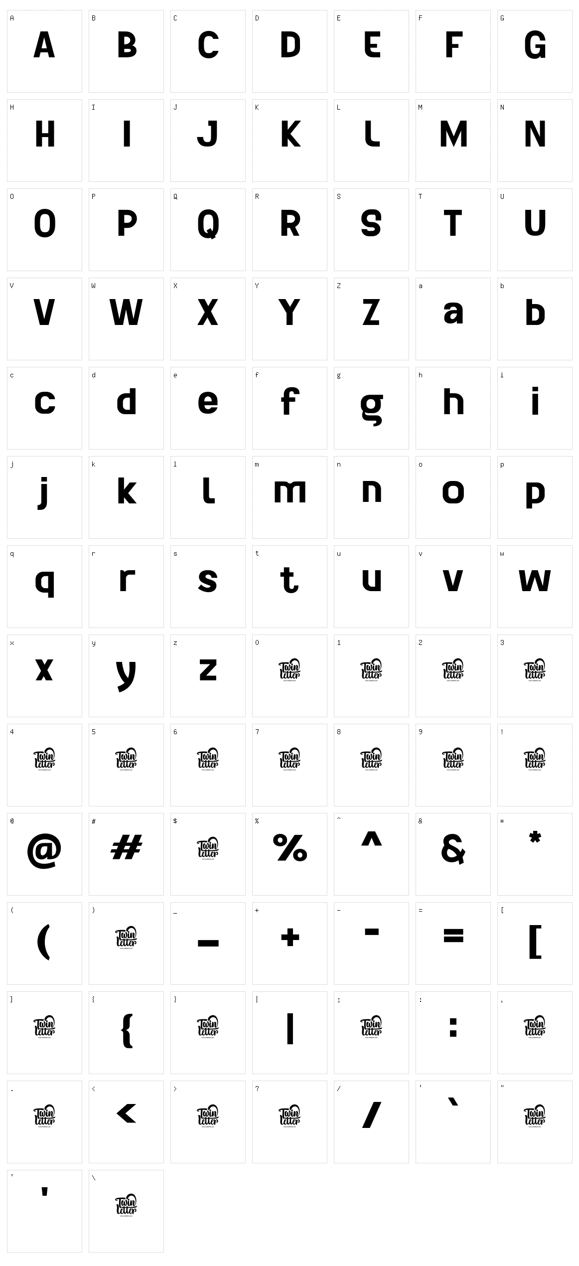 Lancar Character Set