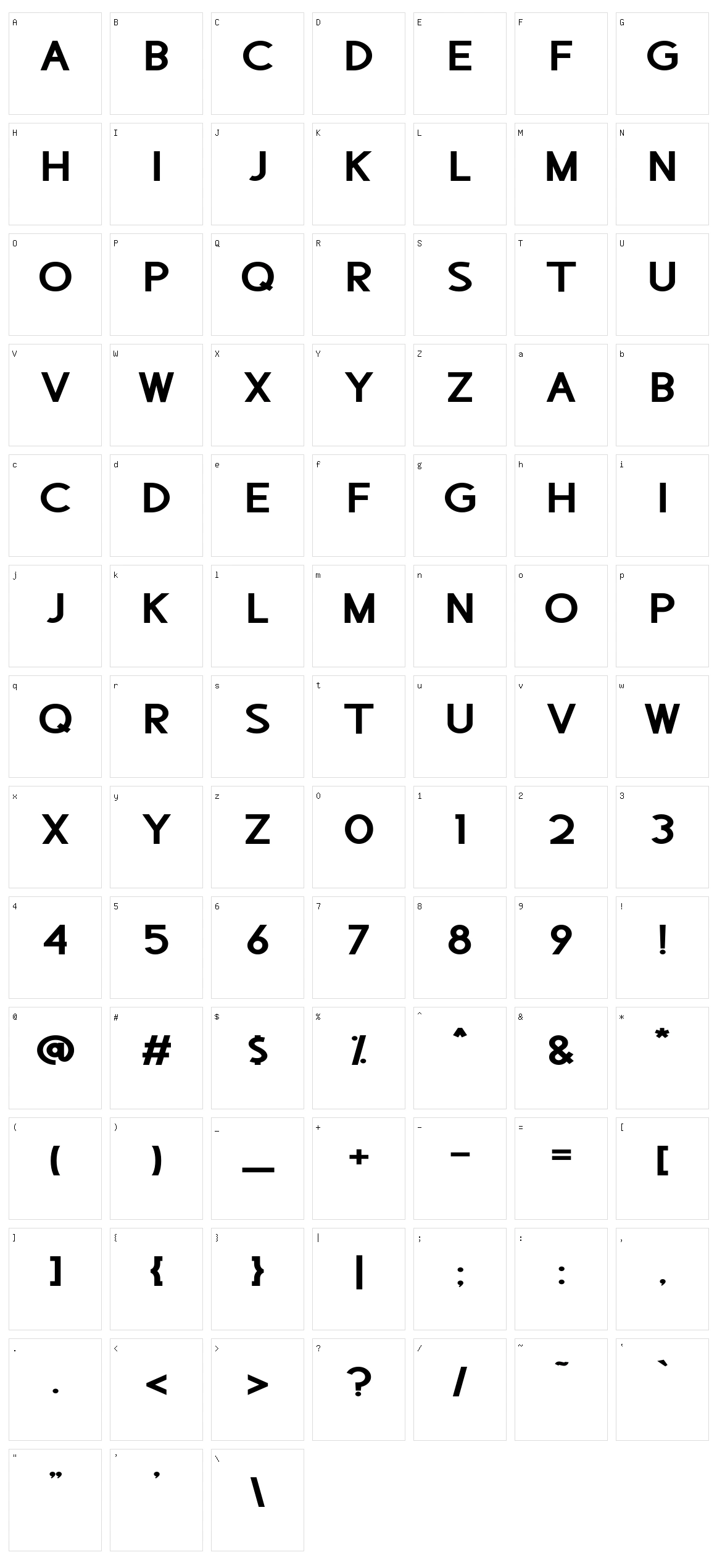 Lembaten Character Set