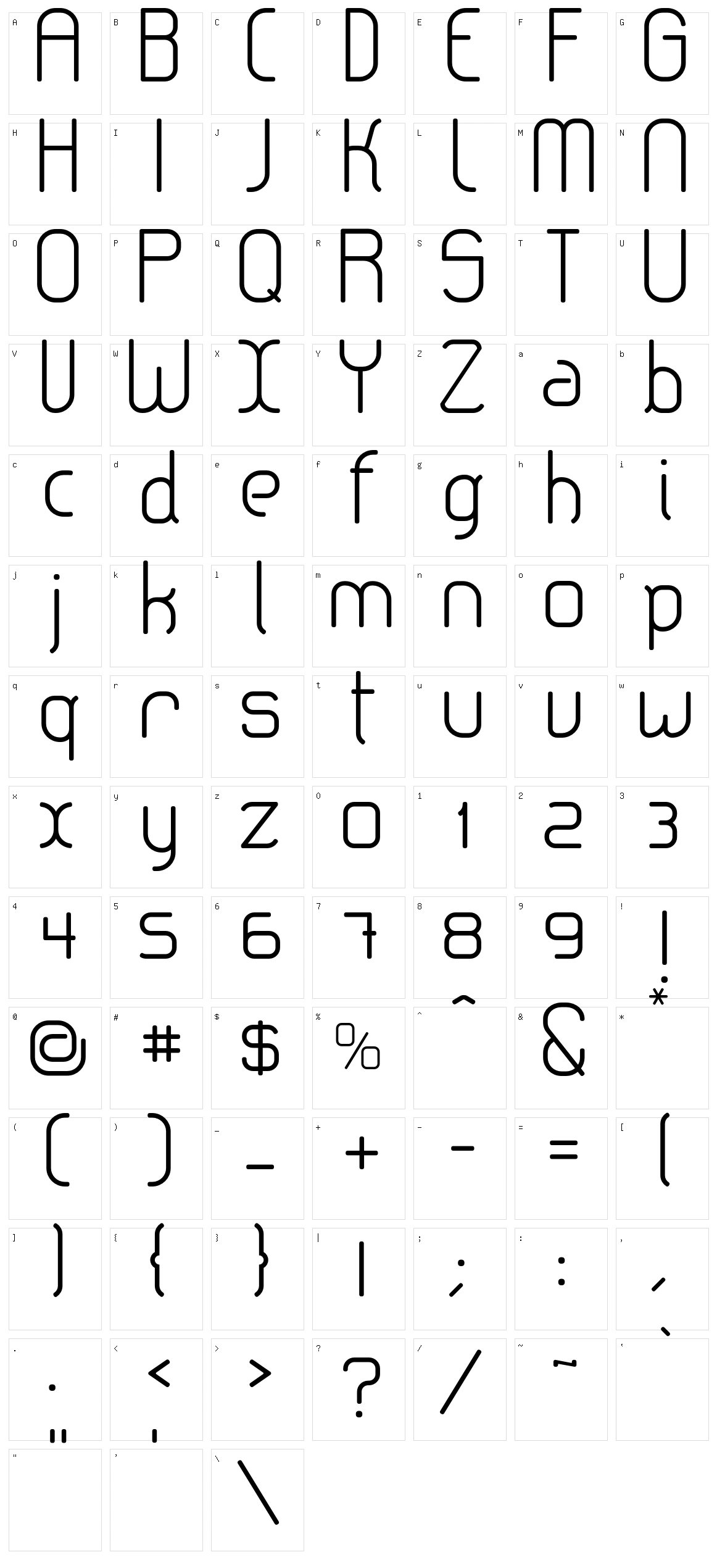 Lerotica Character Set