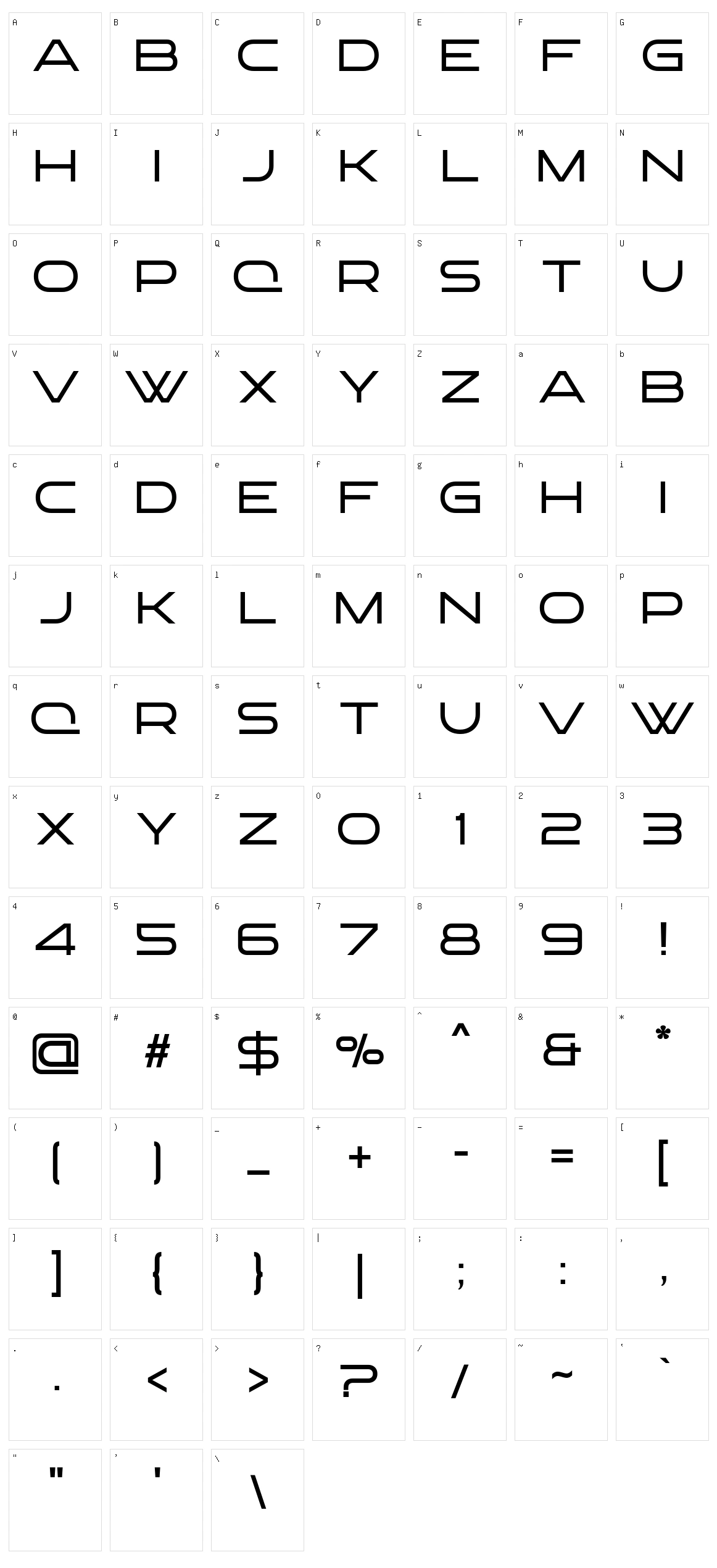 Logotype Character Set