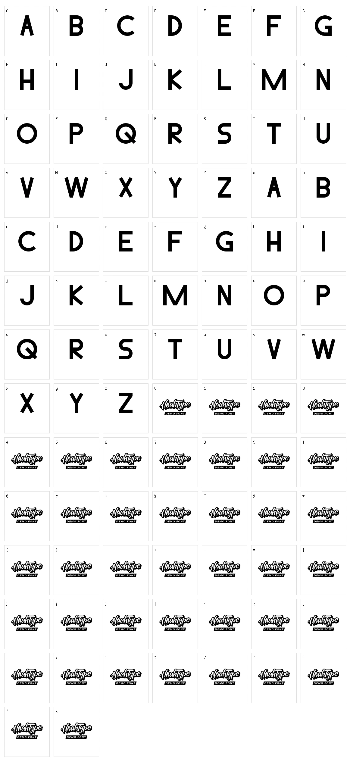 Lopez Character Set