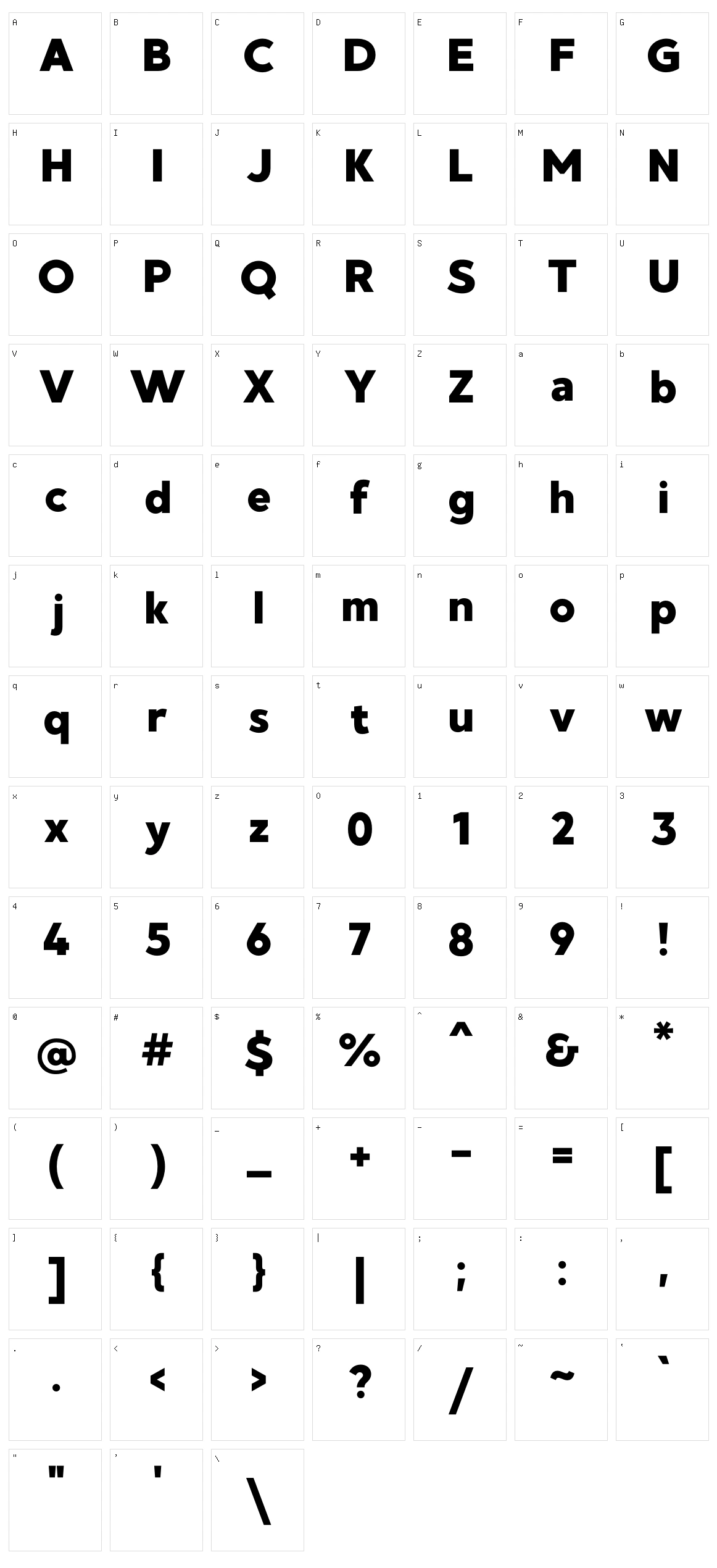 MADE GoodTime Grotesk Character Set