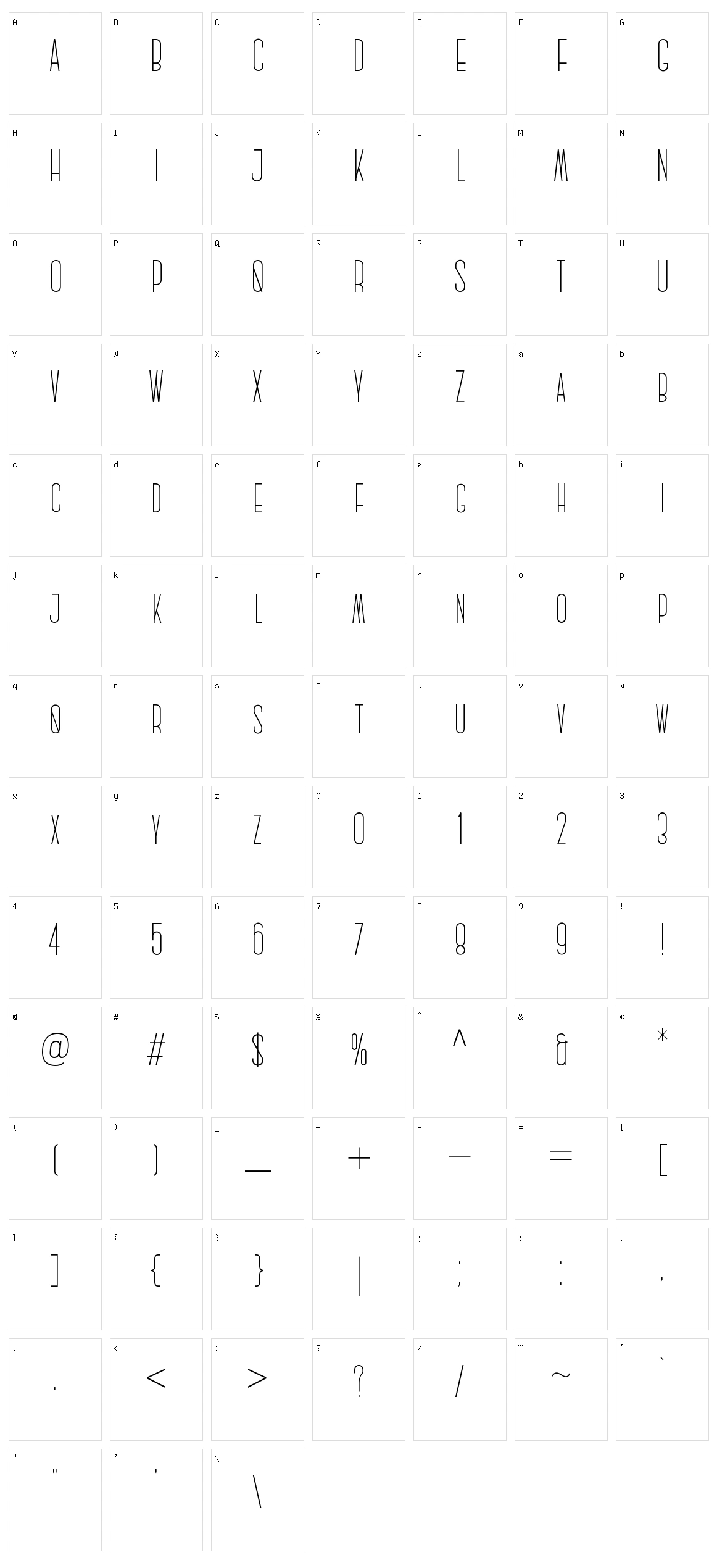 Majanan Character Set